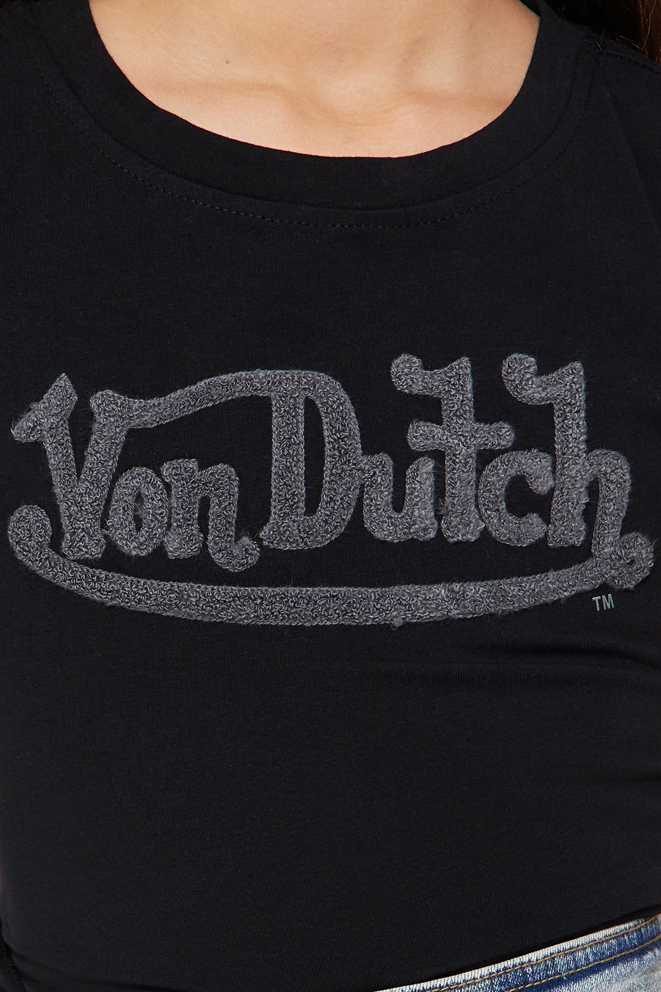 Mini Von Dutch Wings Baby Tee - Black - Image 4