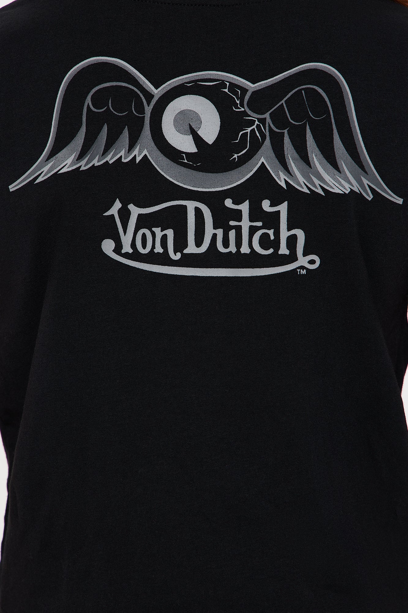 Mini Von Dutch Wings Baby Tee - Black - Image 5