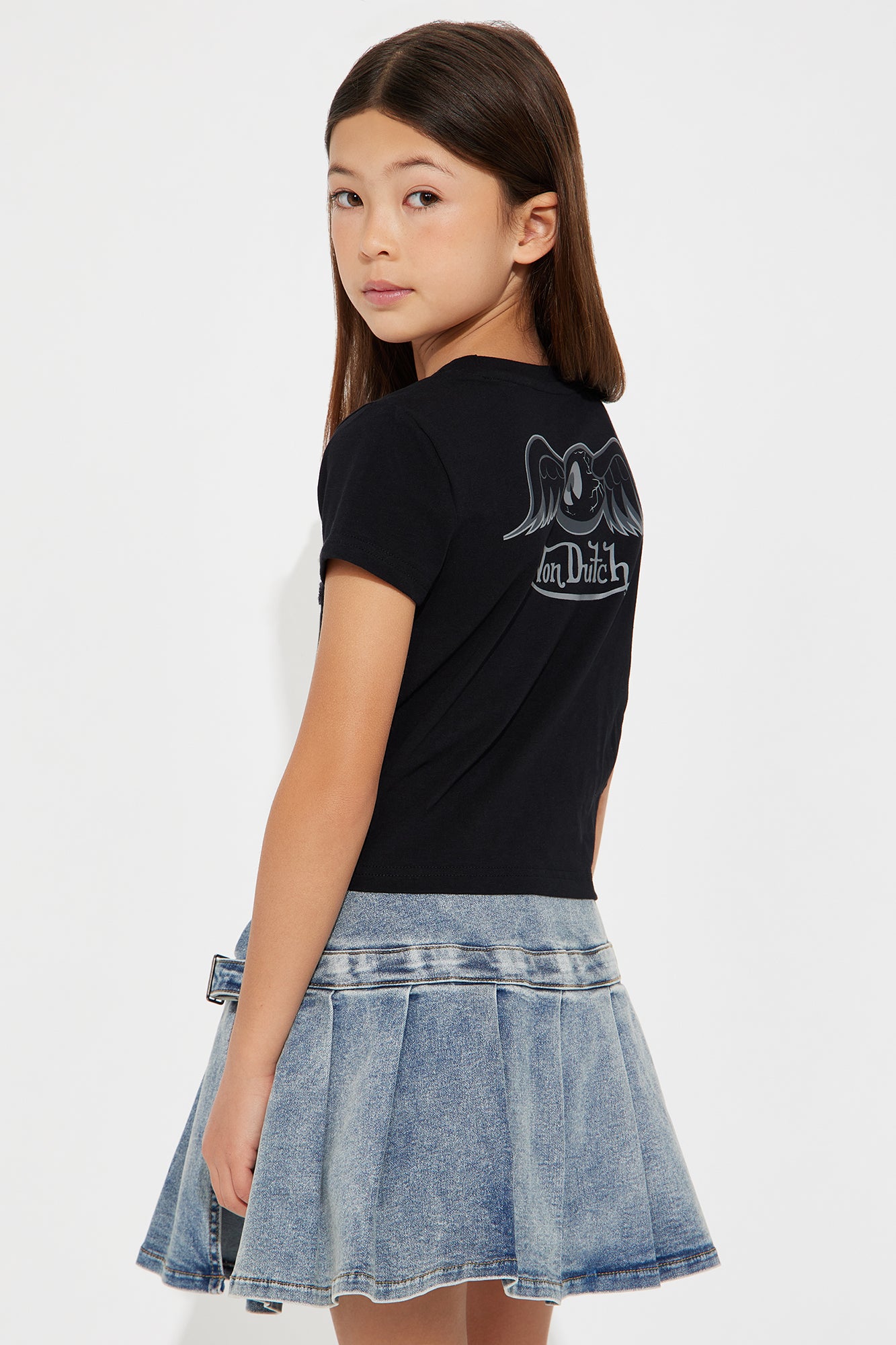 Mini Von Dutch Wings Baby Tee - Black - Image 3