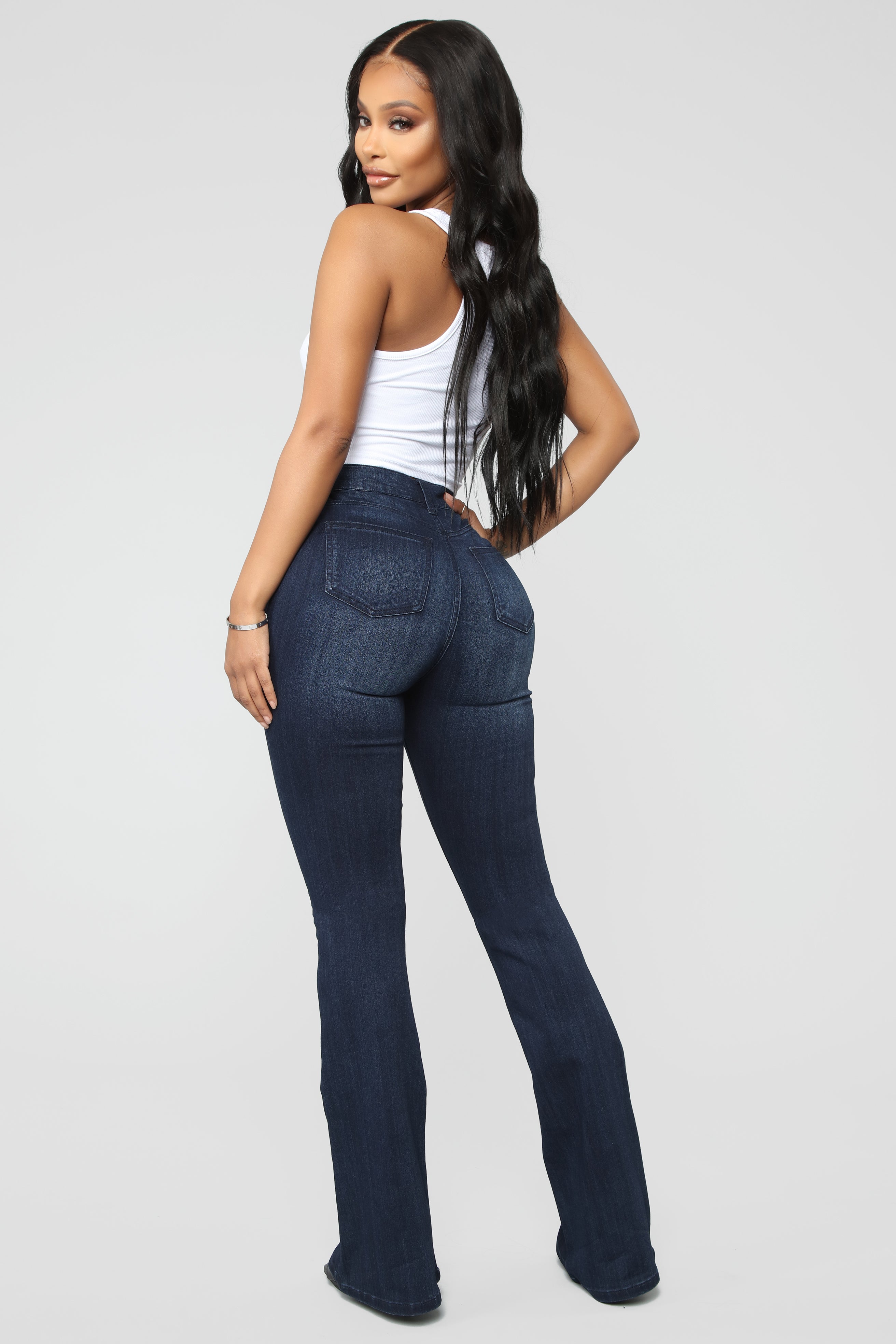 All Flared Up Jean - Dark Denim - Image 9