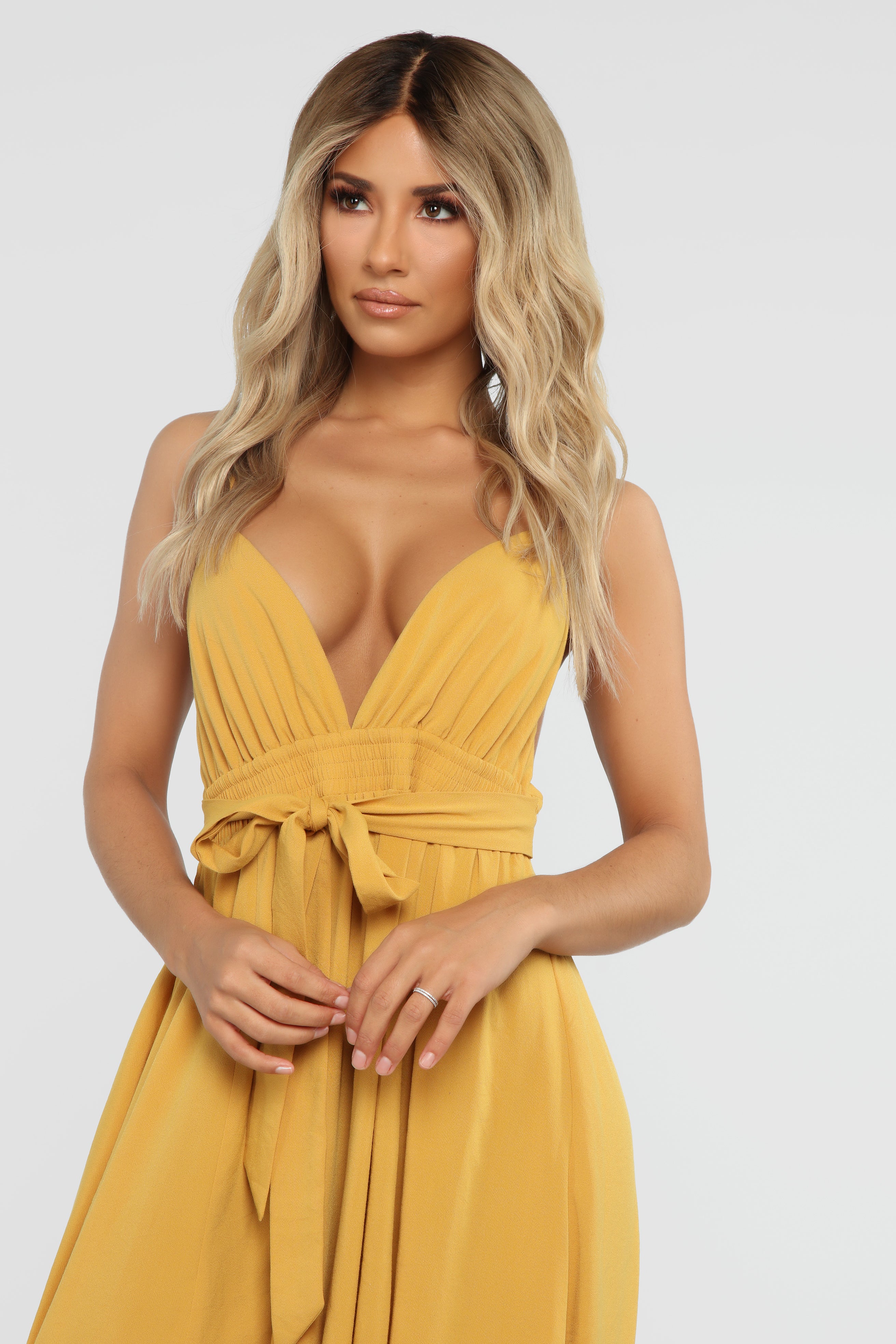 River Flow Maxi Dress - Mustard - Image 3