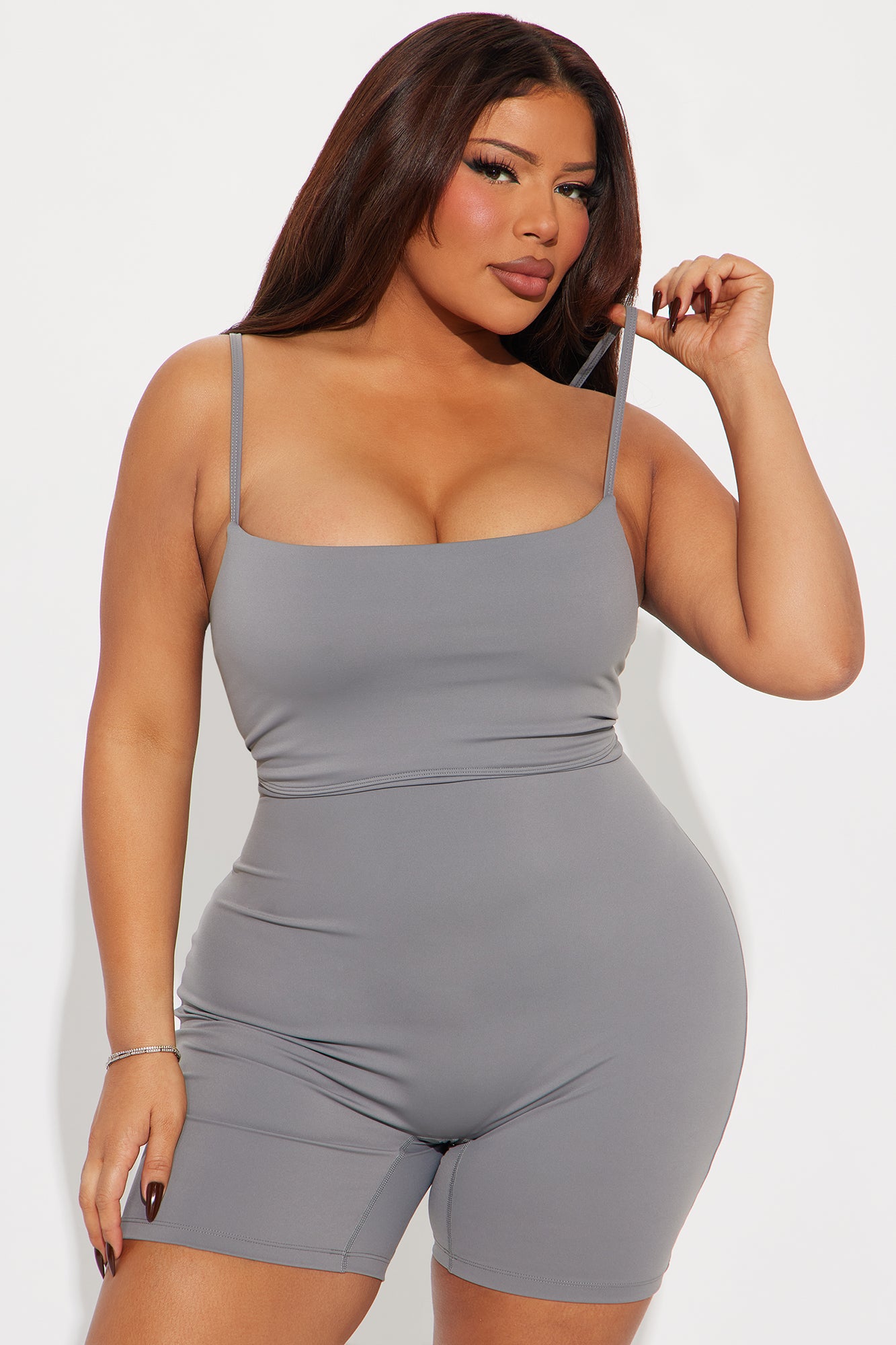 Harper Active Romper - Charcoal - Image 4
