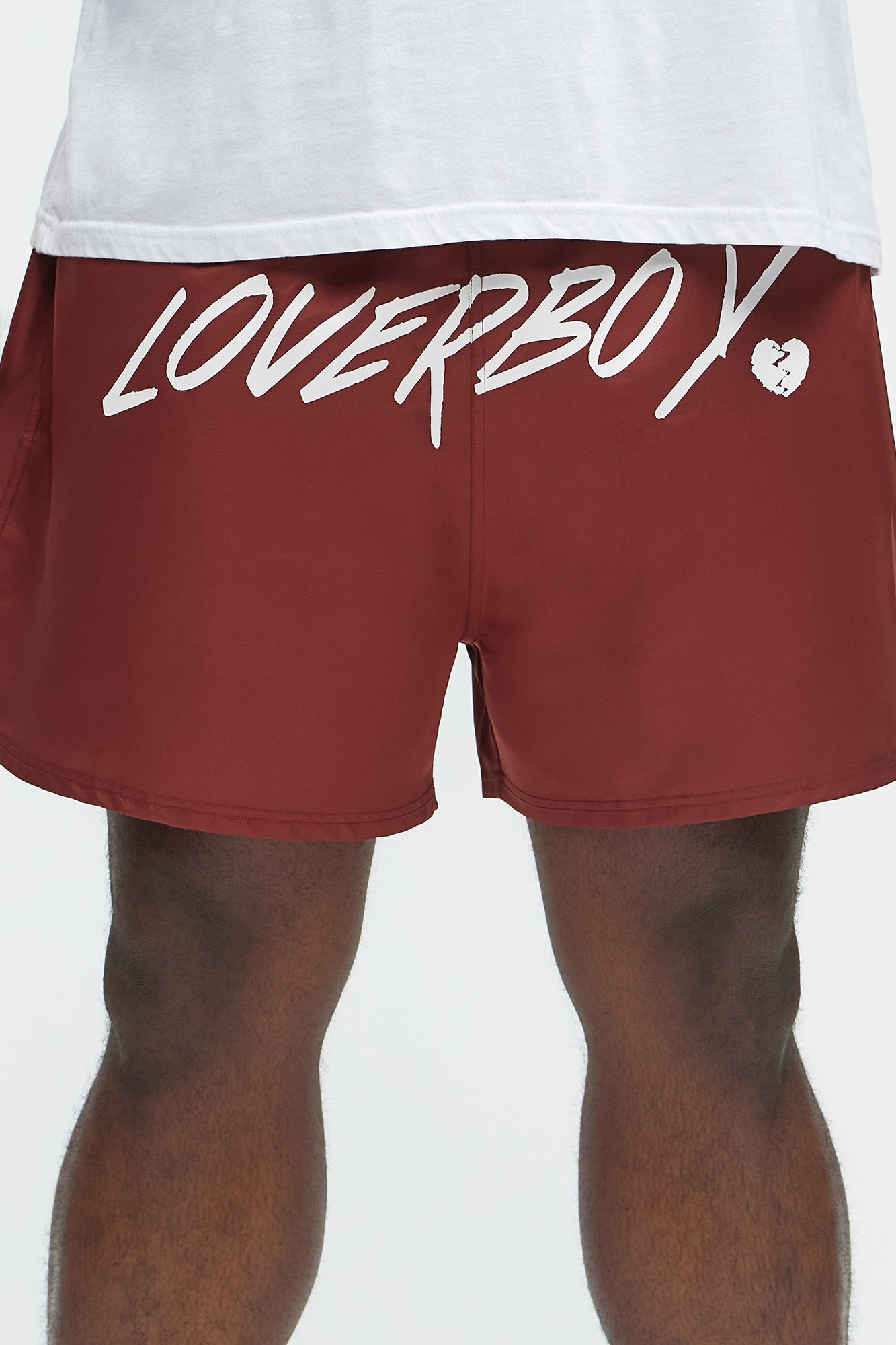 Loverboy Swim Mid Trunk - Burgundy - Image 7