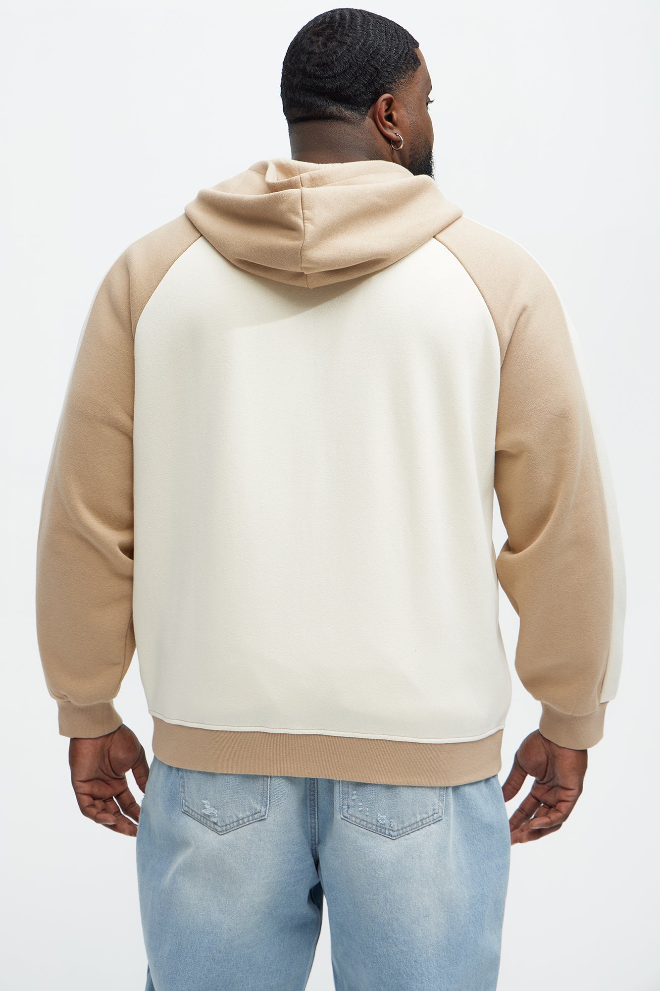 Tyson Entertaining Raglan Zip Up Hoodie - Cream/combo - Image 10