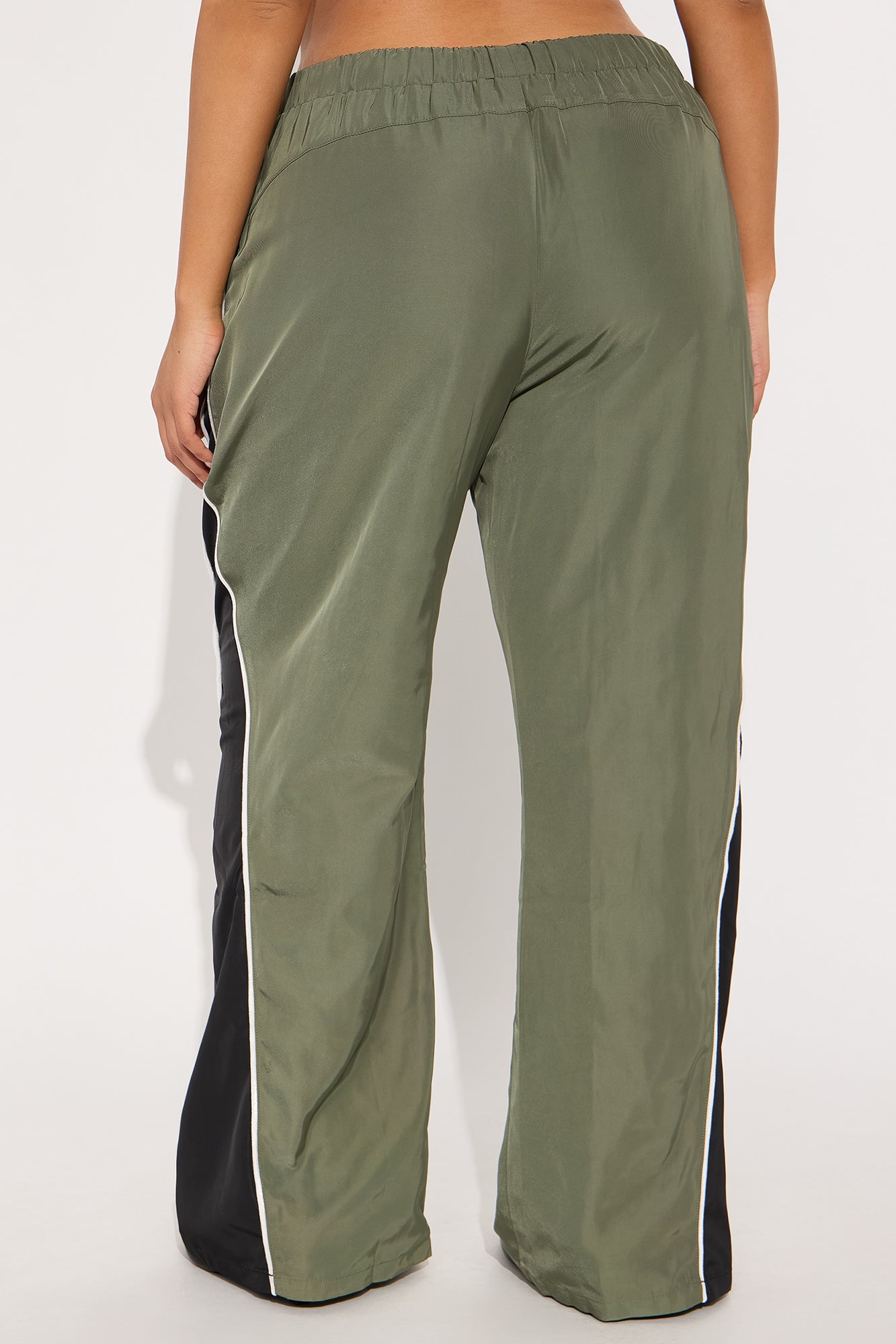 Rebecca Colorblock Windbreaker Track Pant - Olive - Image 3