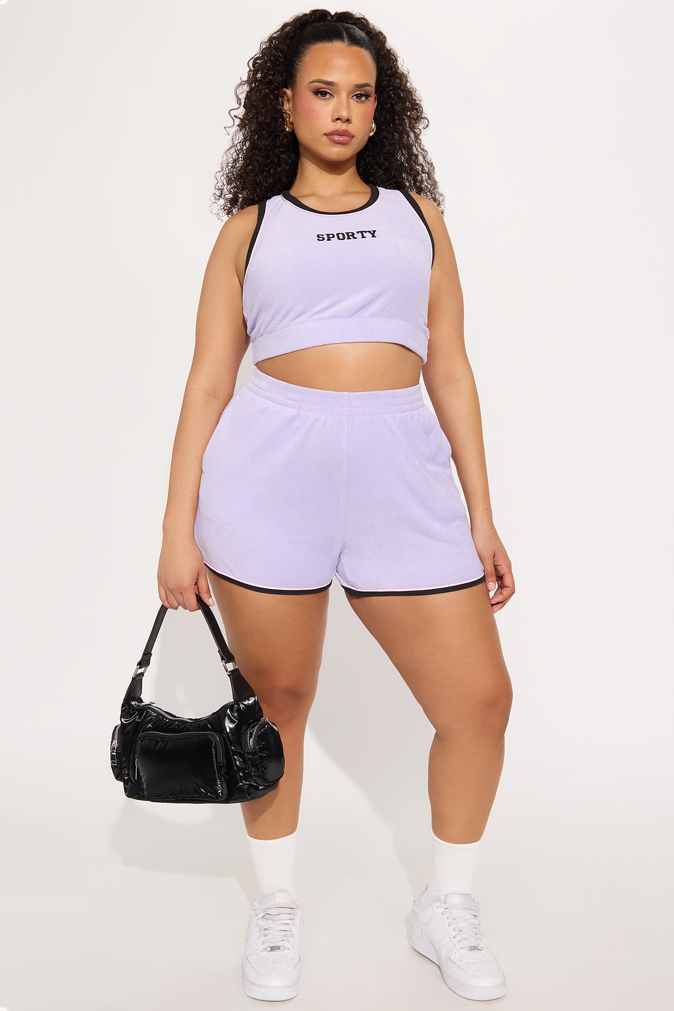 Sporty Day Short Set - Lavender - Image 5