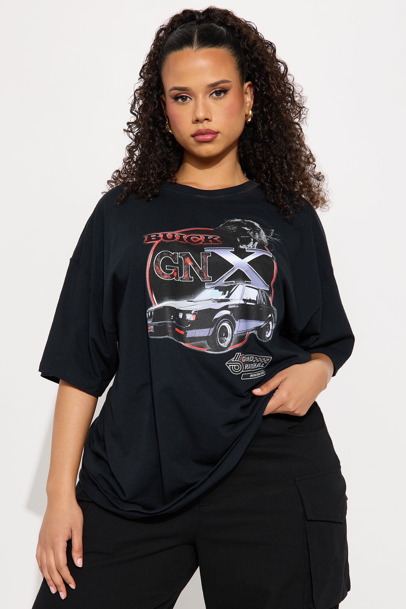 Vintage GNX Grand National Oversized Tee - Black - Image 7