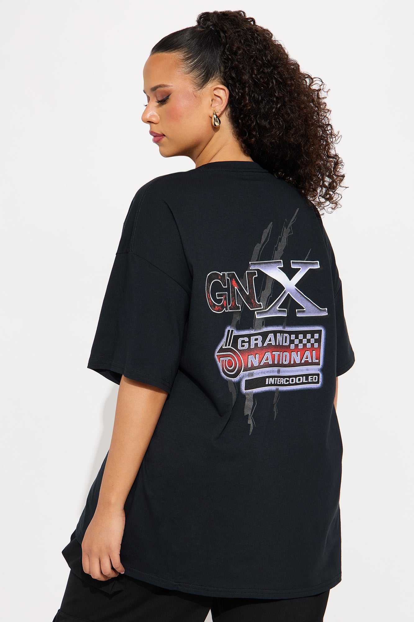 Vintage GNX Grand National Oversized Tee - Black - Image 6