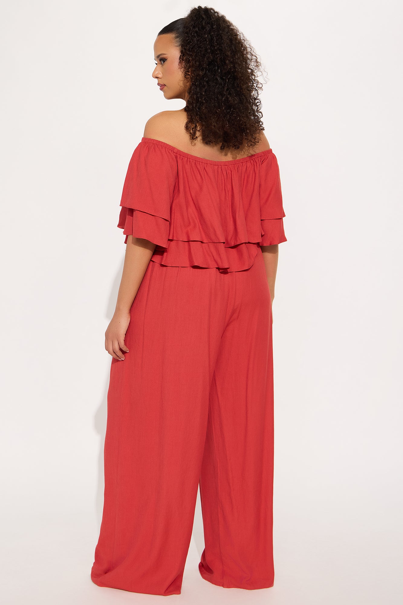 Lorraine Linen Pant Set - Rust - Image 6