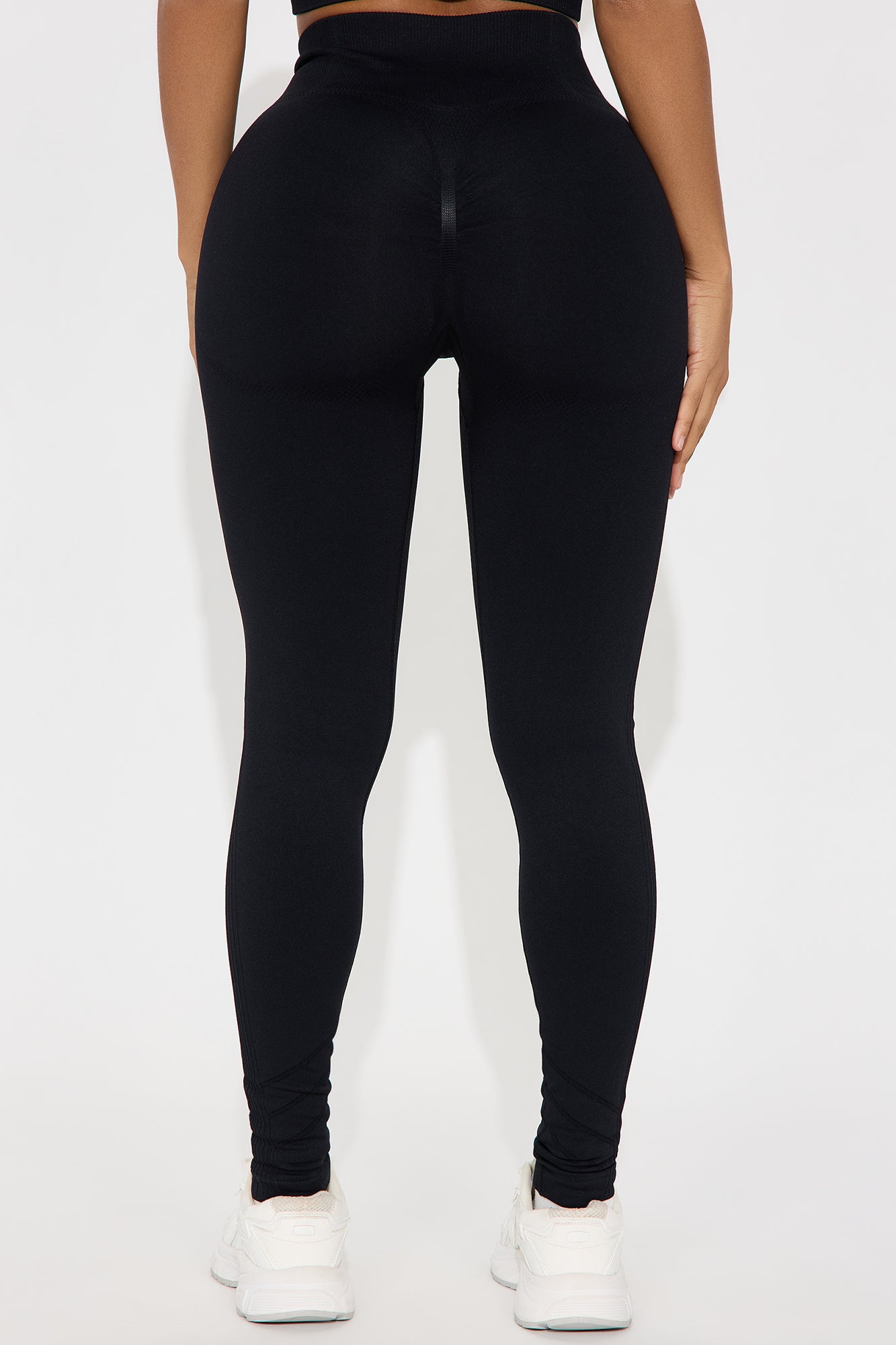 Good Stretch Seamless Active Legging - Black - Image 3