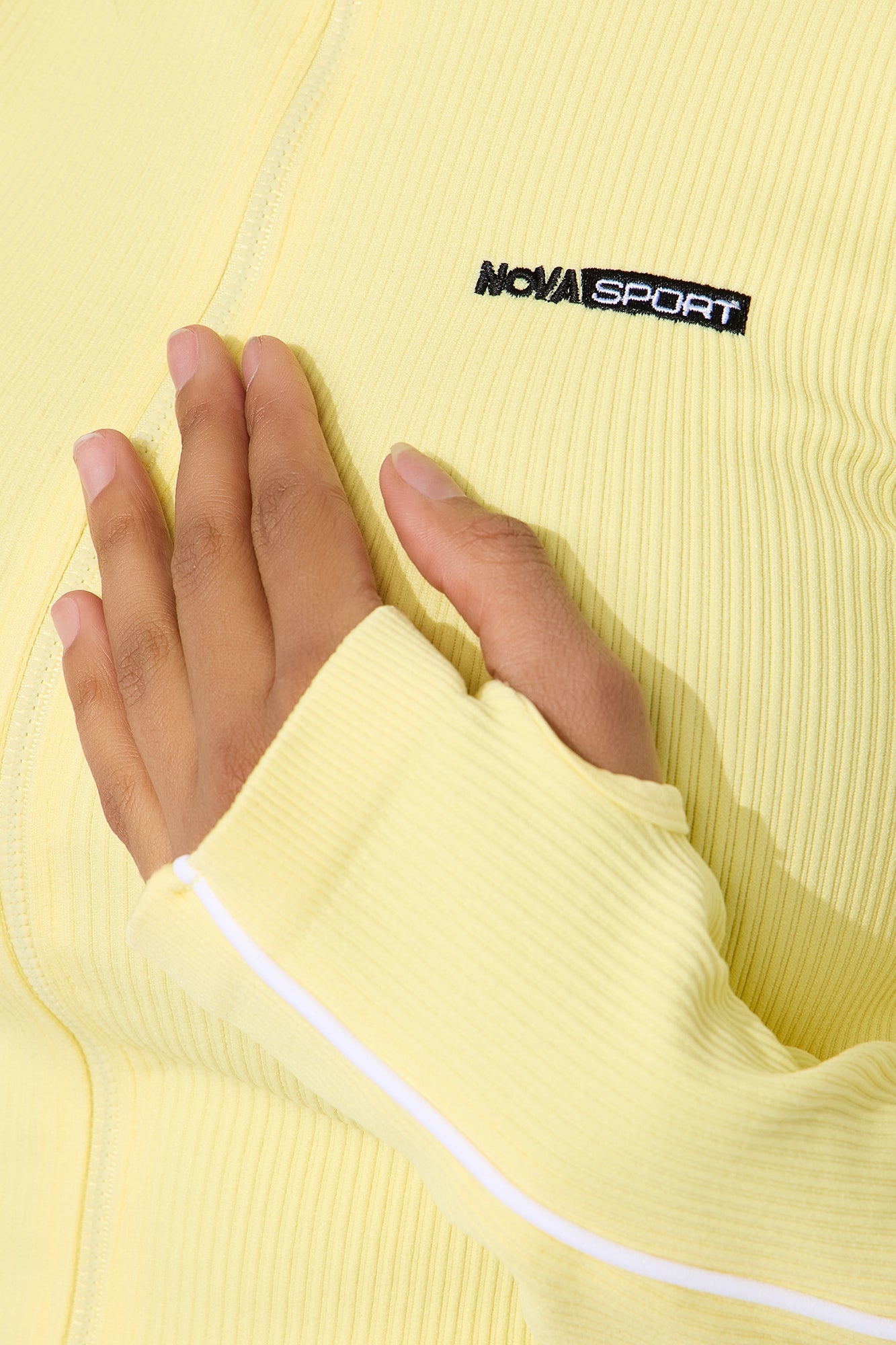 Court Cutie Effortless Seamless Active Jacket - Butter Yellow - Image 3