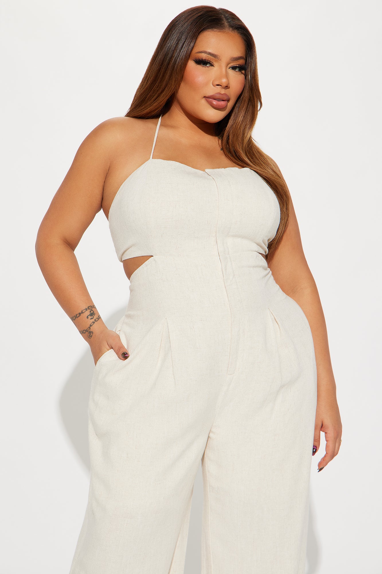 Adaline Jumpsuit - Ivory - Image 5