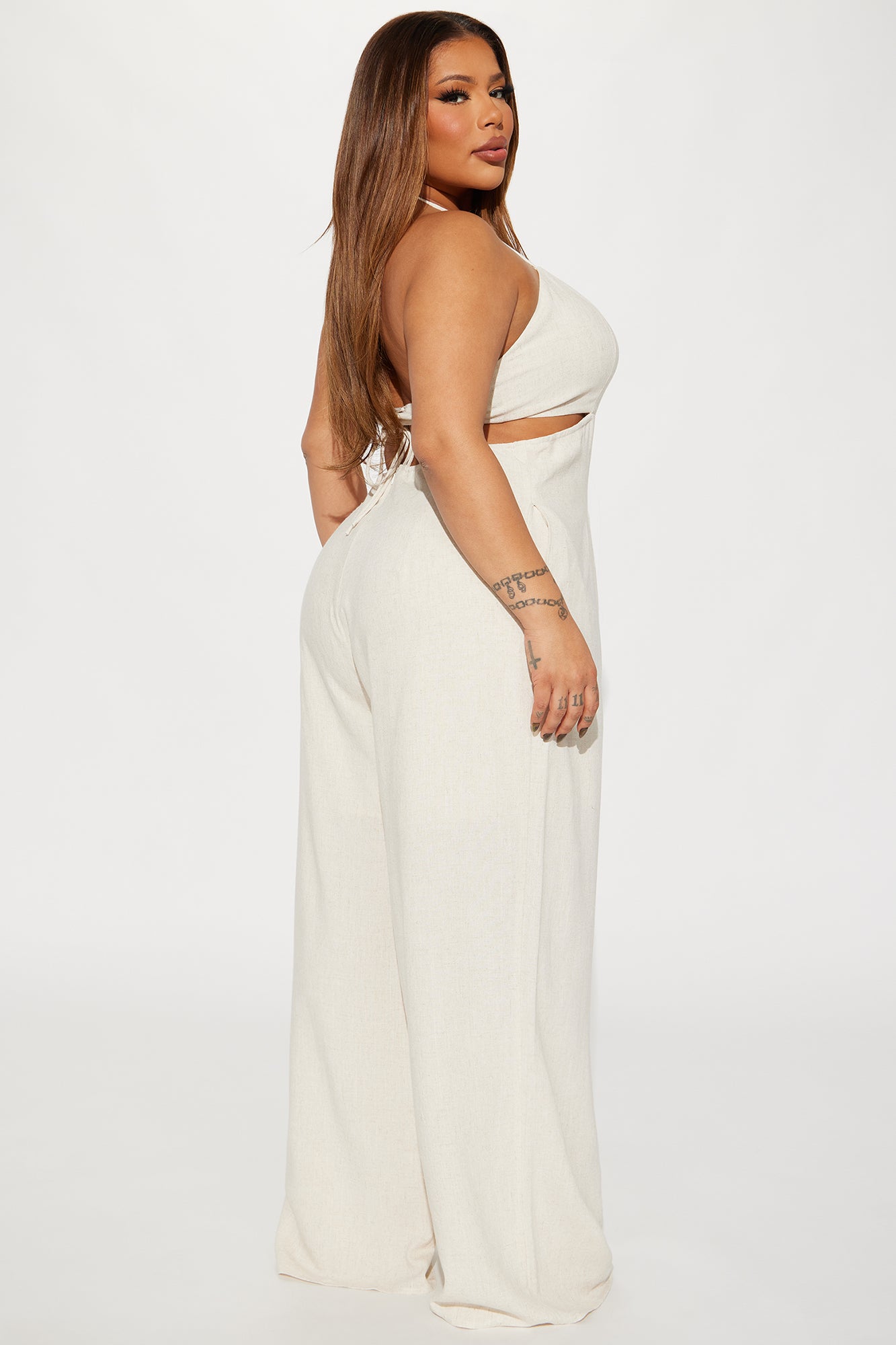 Adaline Jumpsuit - Ivory - Image 6
