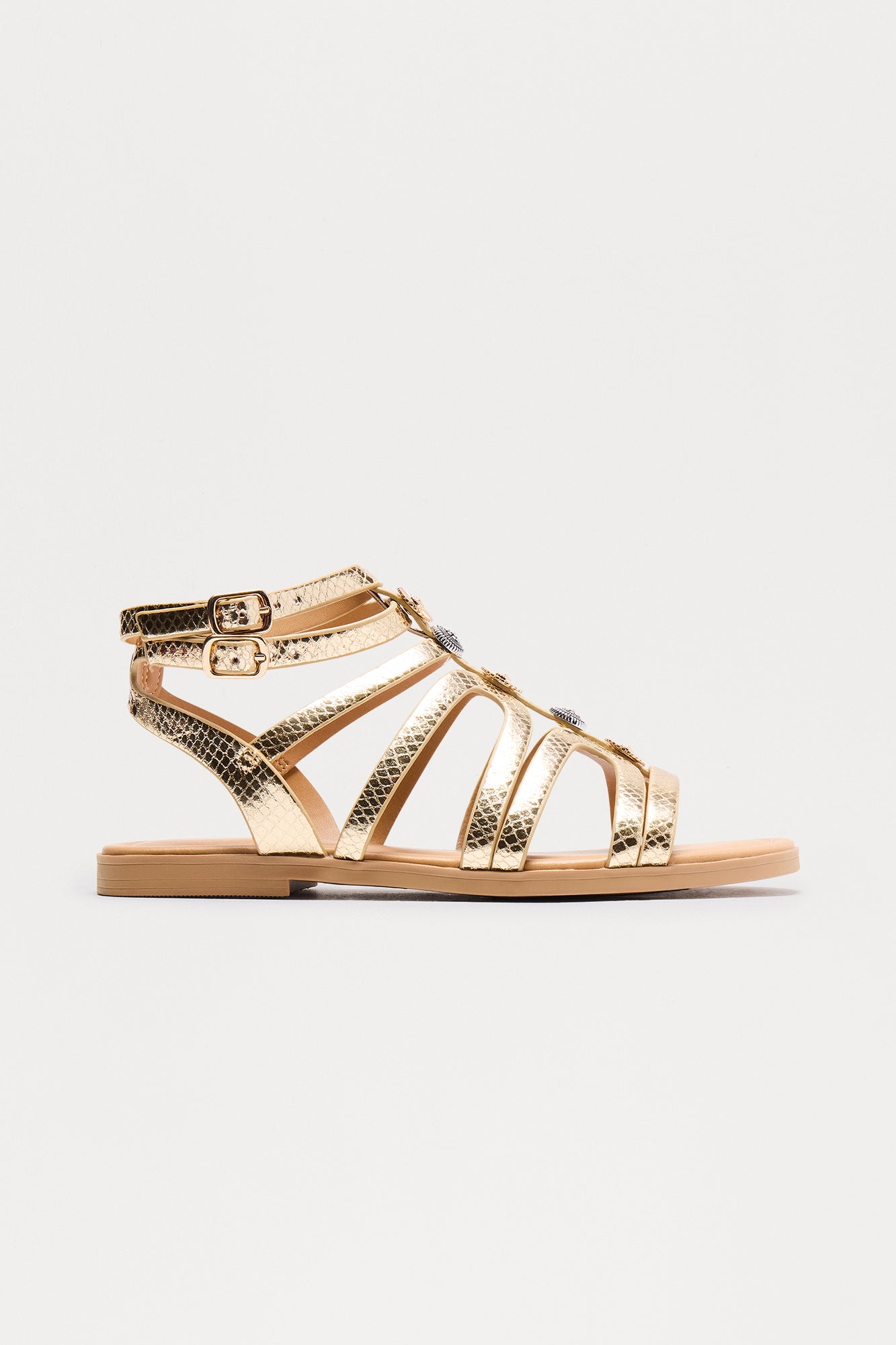 Walker Hardware Sandals - Gold - Image 3