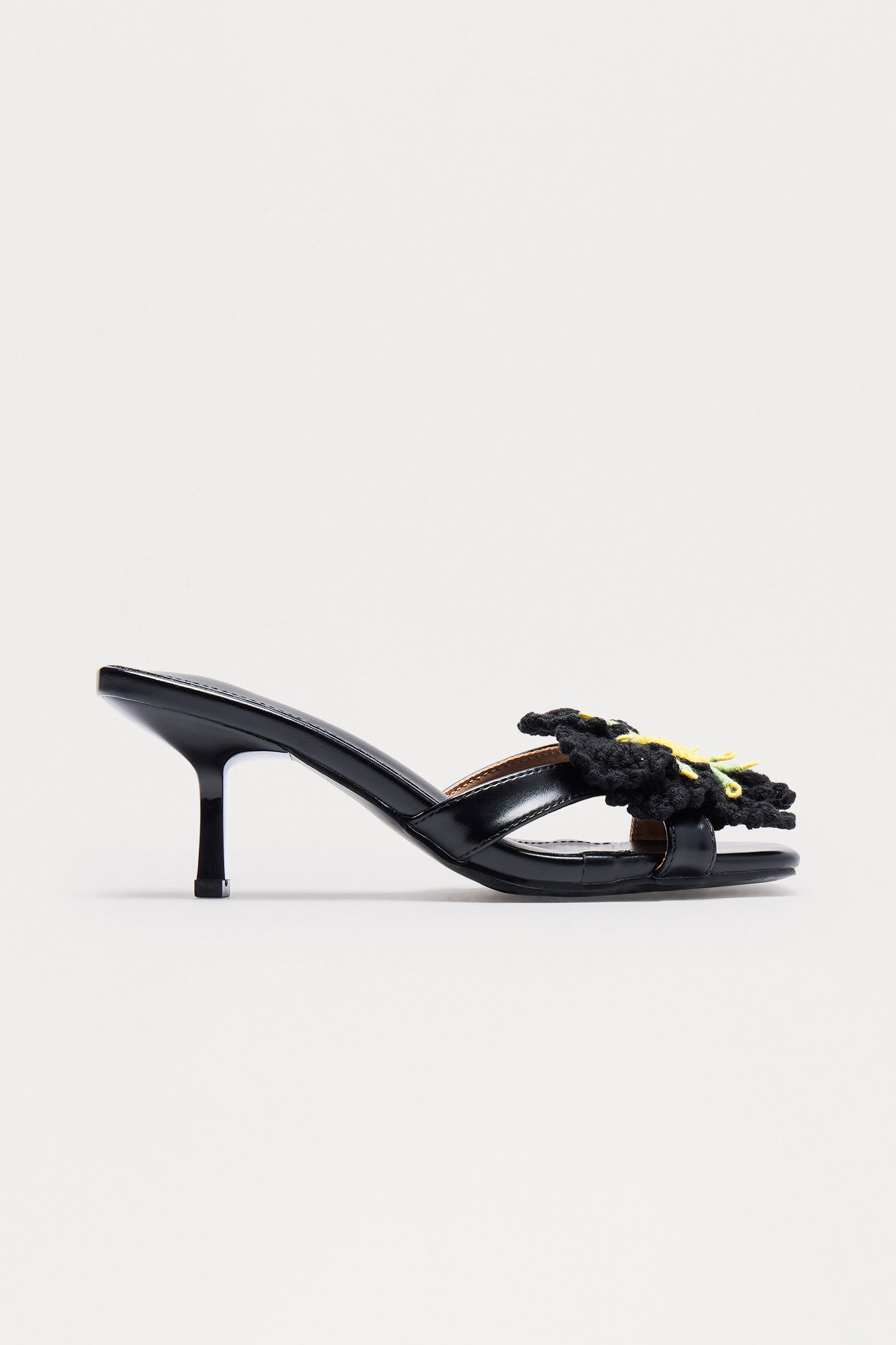 Aquarius Crochet Mules - Black - Image 3