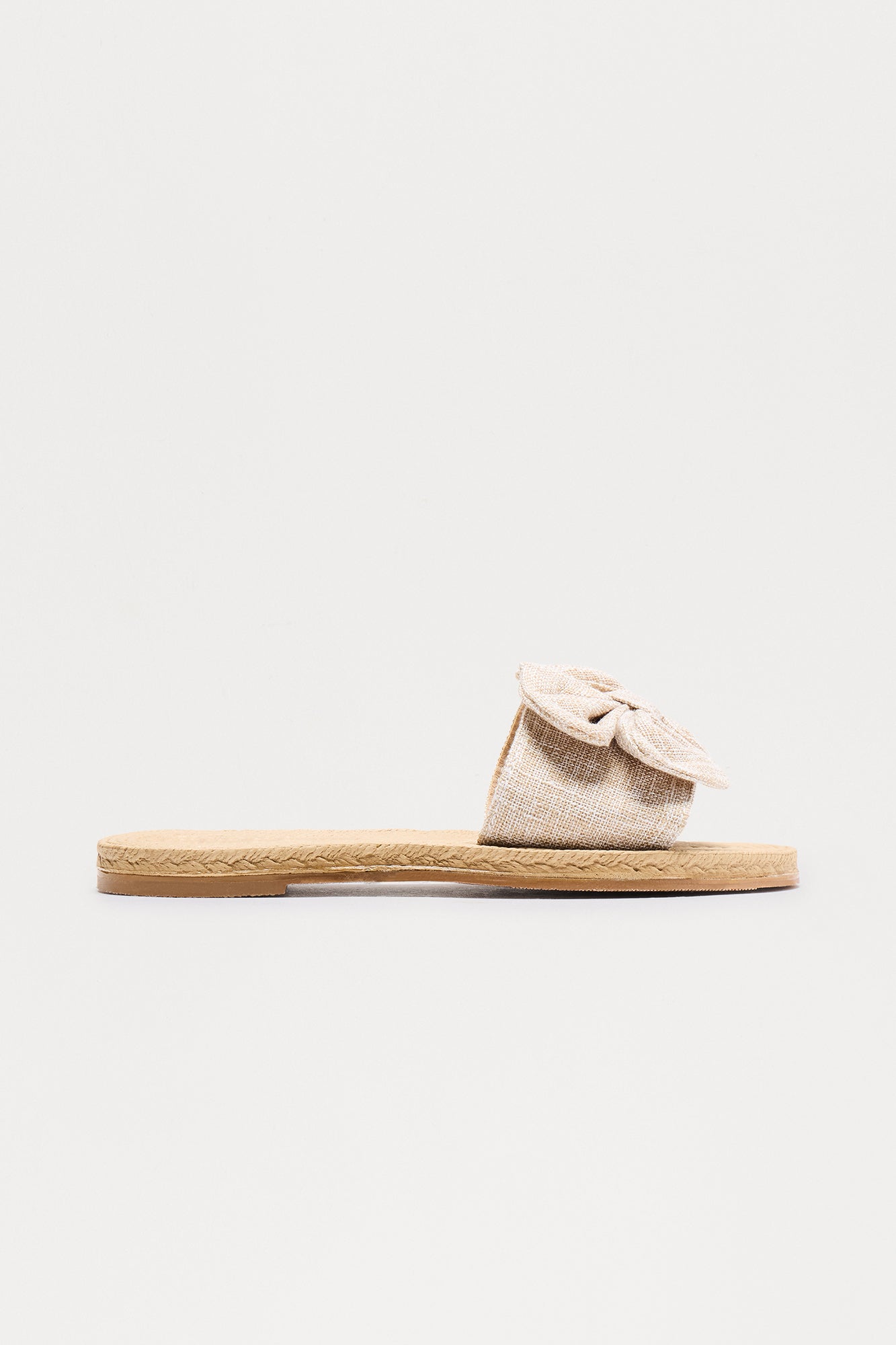 Zolani Bow Jute Sandals - Natural - Image 3