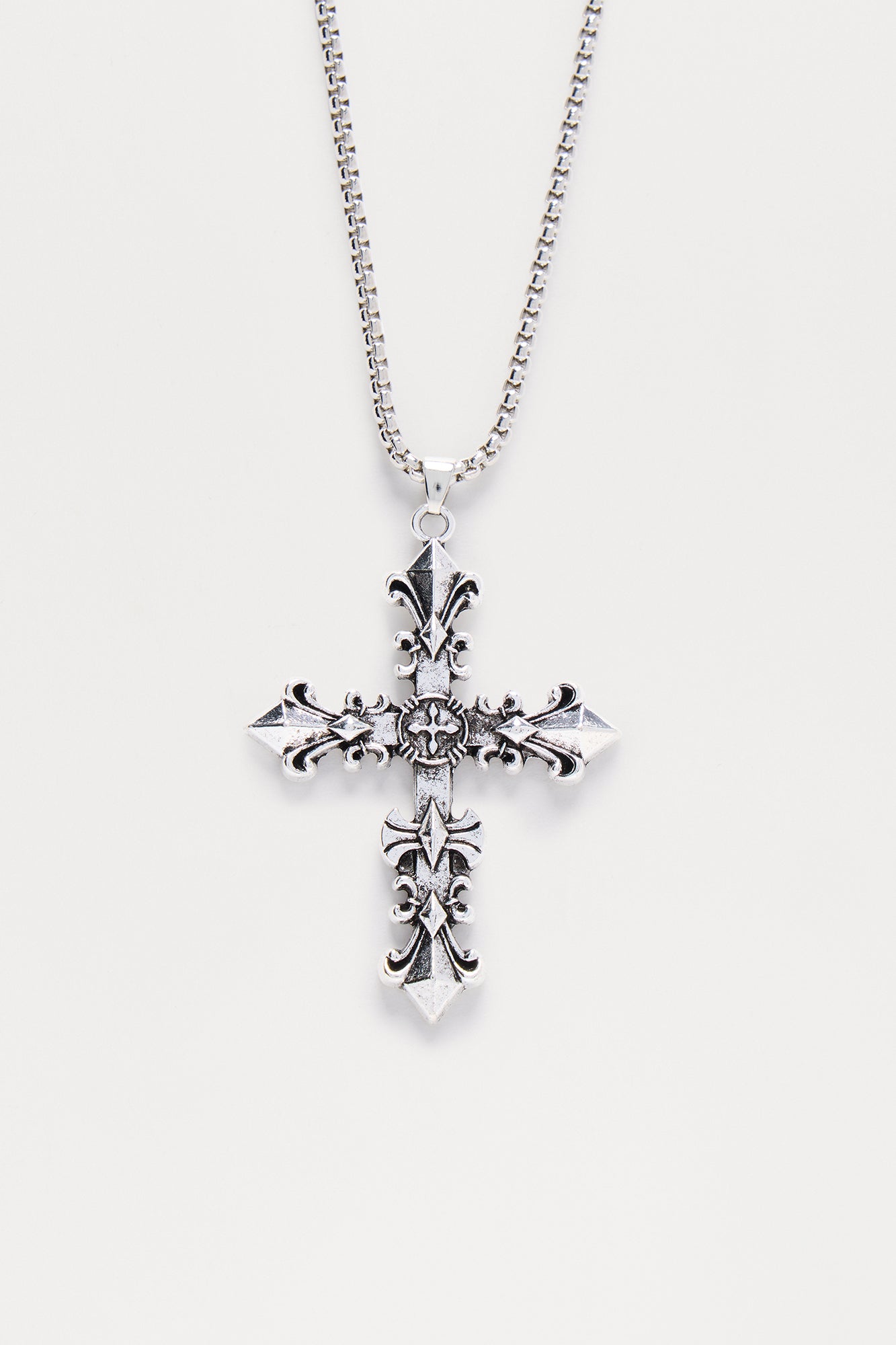 Piers Cross Necklace - Silver - Image 3