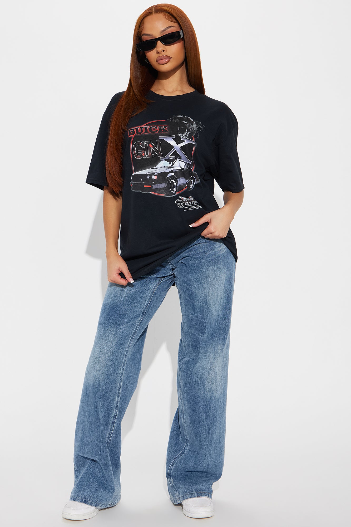 Vintage GNX Grand National Oversized Tee - Black - Image 3