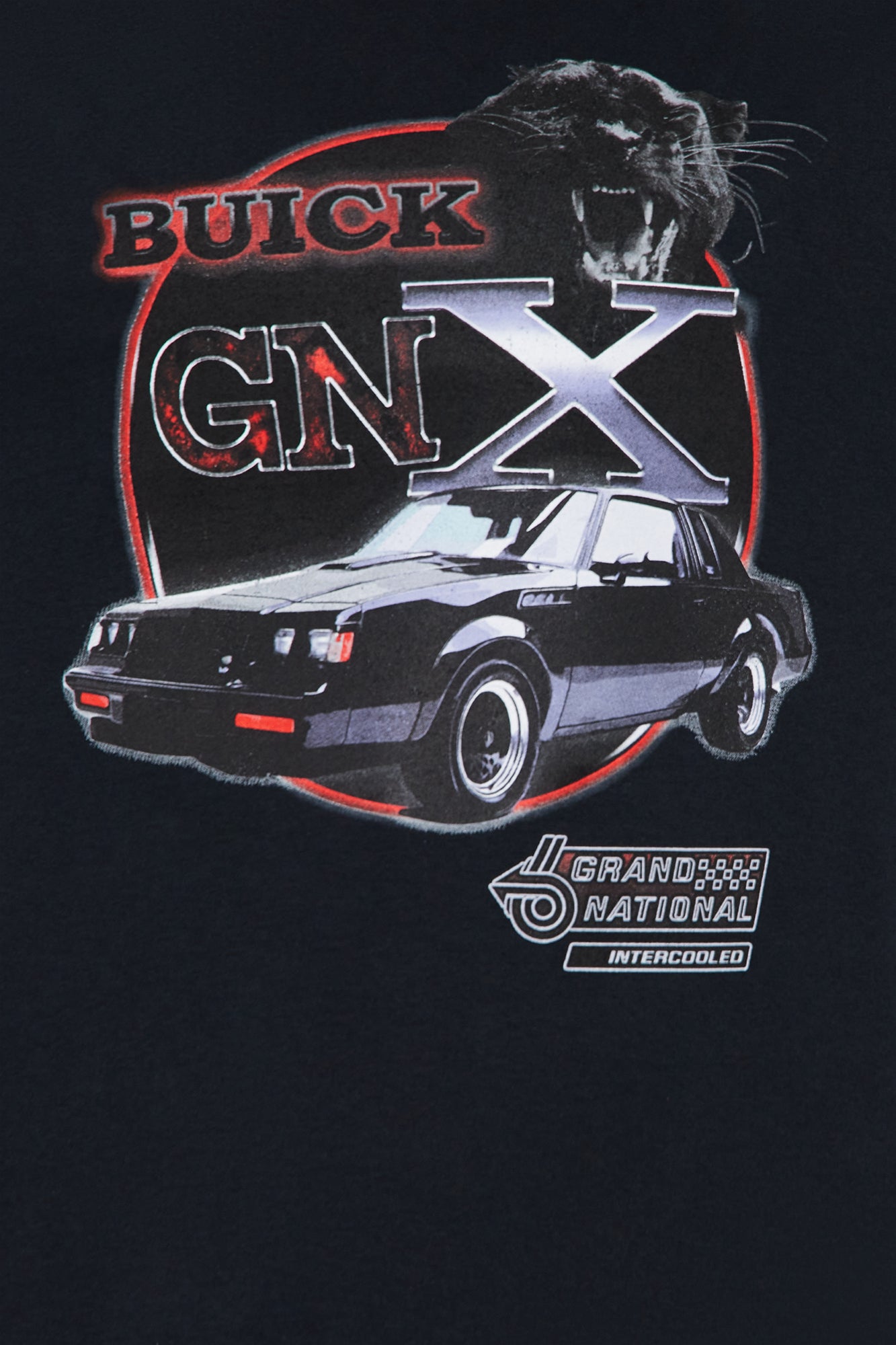 Vintage GNX Grand National Oversized Tee - Black - Image 5