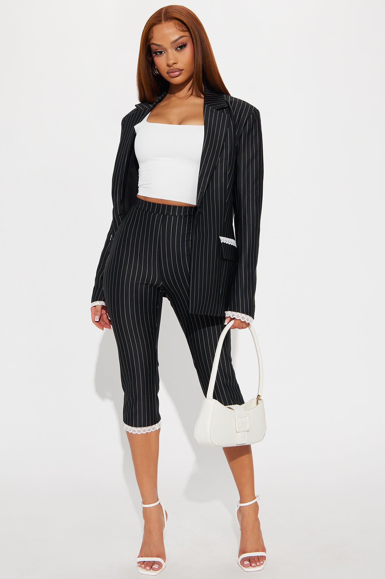 Power Siren Blazer Capri Set - Black - Image 3