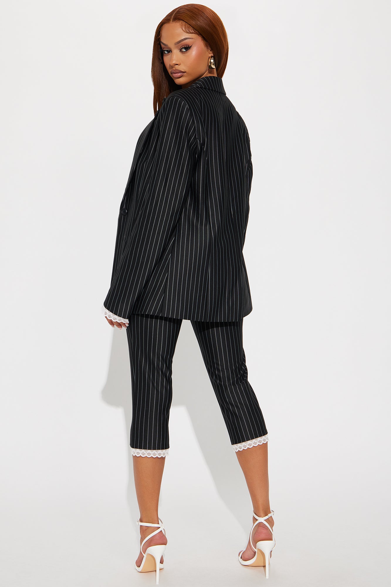 Power Siren Blazer Capri Set - Black - Image 5