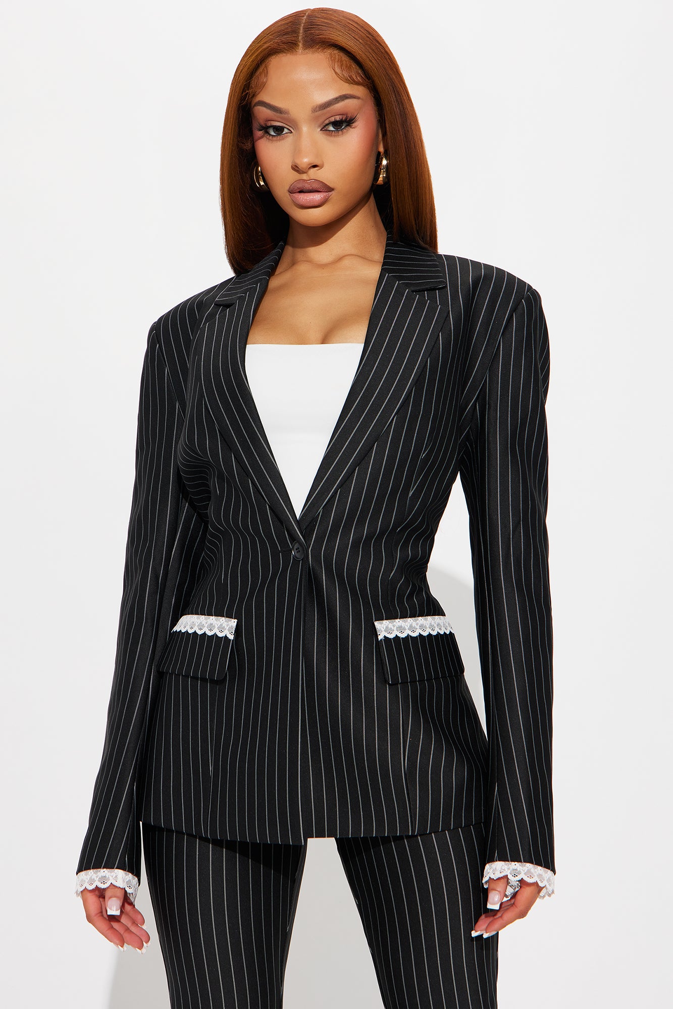 Power Siren Blazer Capri Set - Black - Image 9