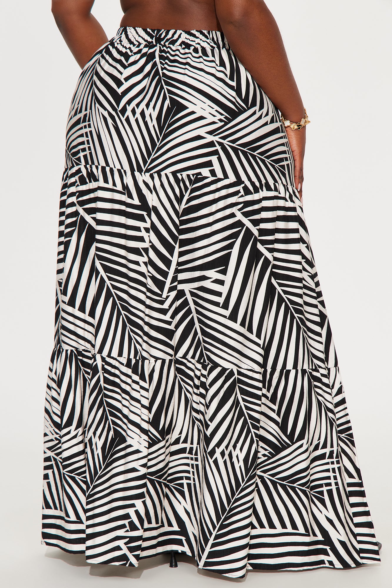 Aruba Tiered Maxi Skirt - Black/combo - Image 6