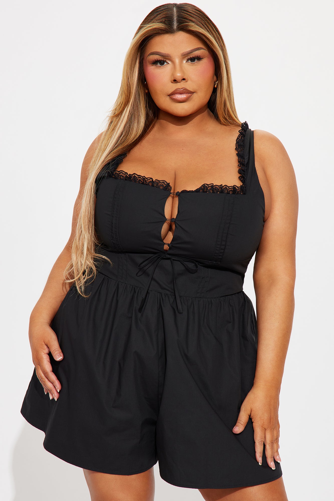 Sweet Not Silent Romper - Black - Image 4