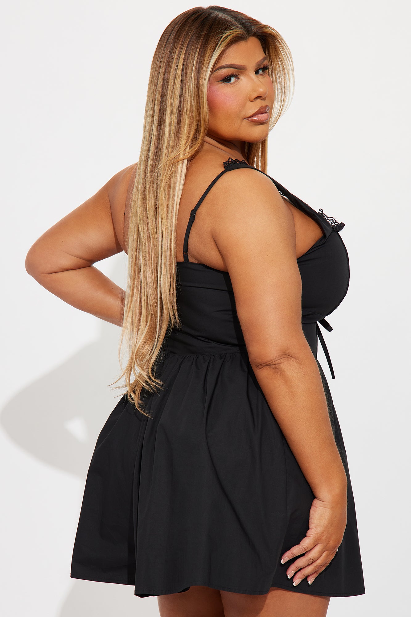 Sweet Not Silent Romper - Black - Image 6