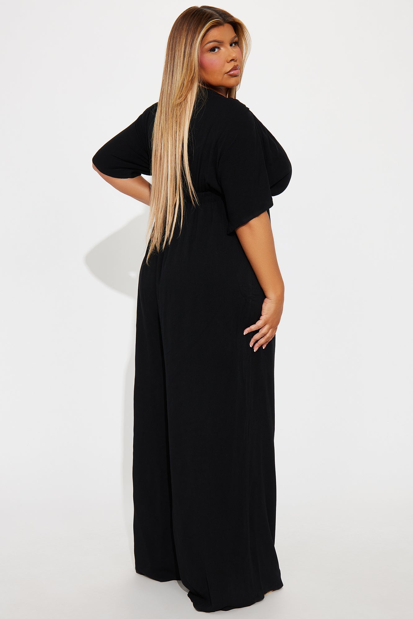 New Mindset Wide Leg Jumpsuit - Black - Image 6