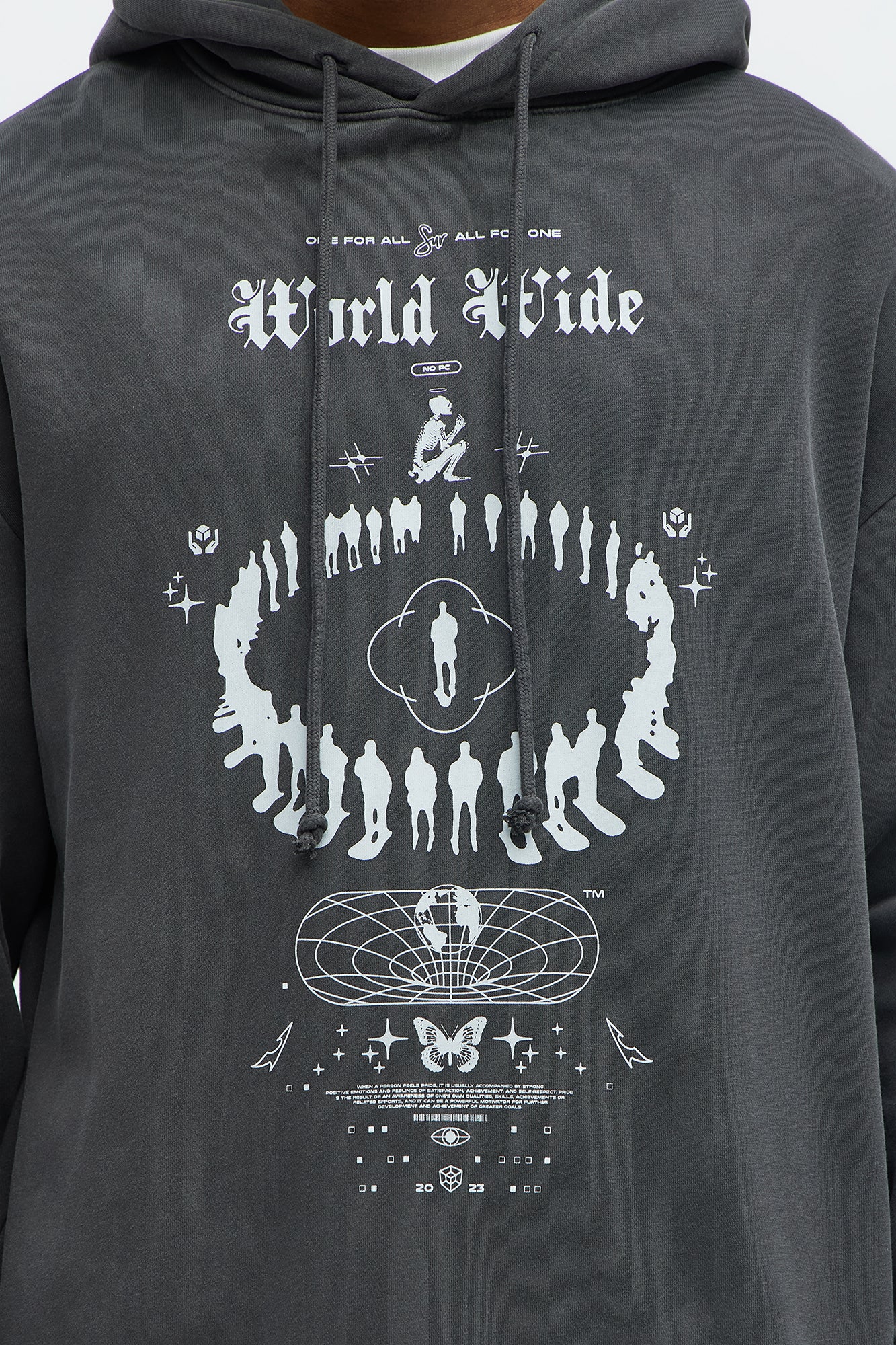 Worldwide Projection Hoodie - Black - Image 3