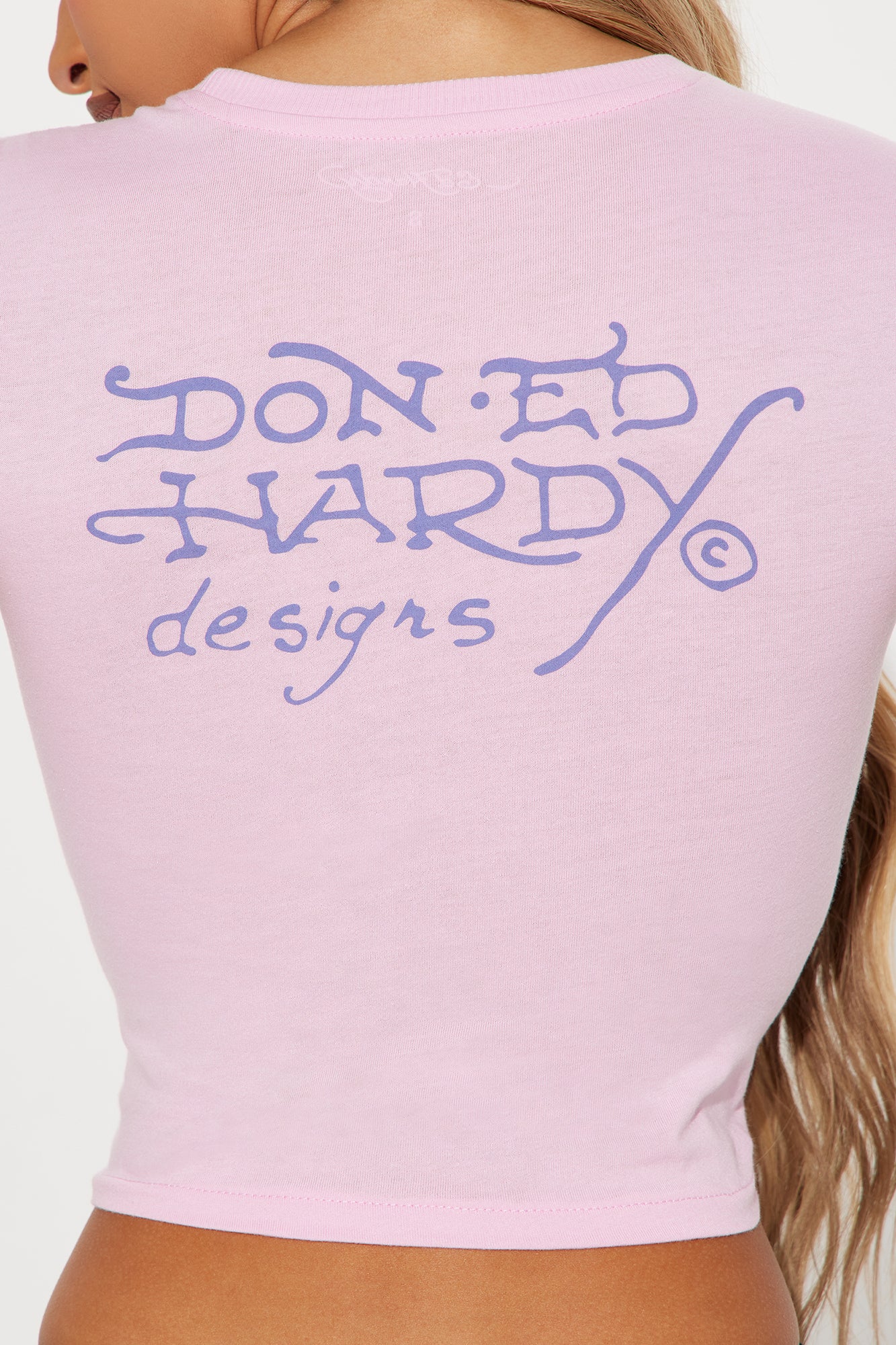 Dragon Flame Ed Hardy Tee - Pink - Image 5