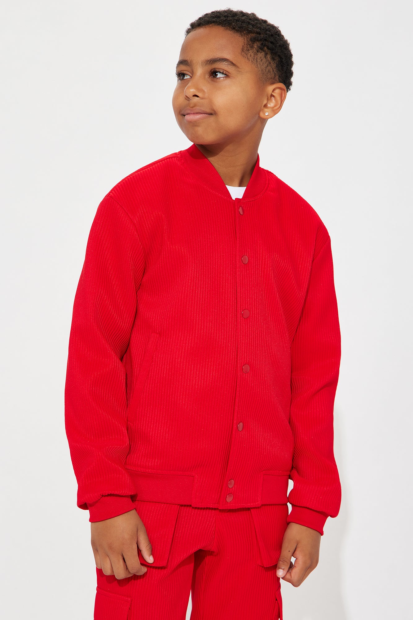 Mini Show Up Bomber Jacket - Red - Image 3