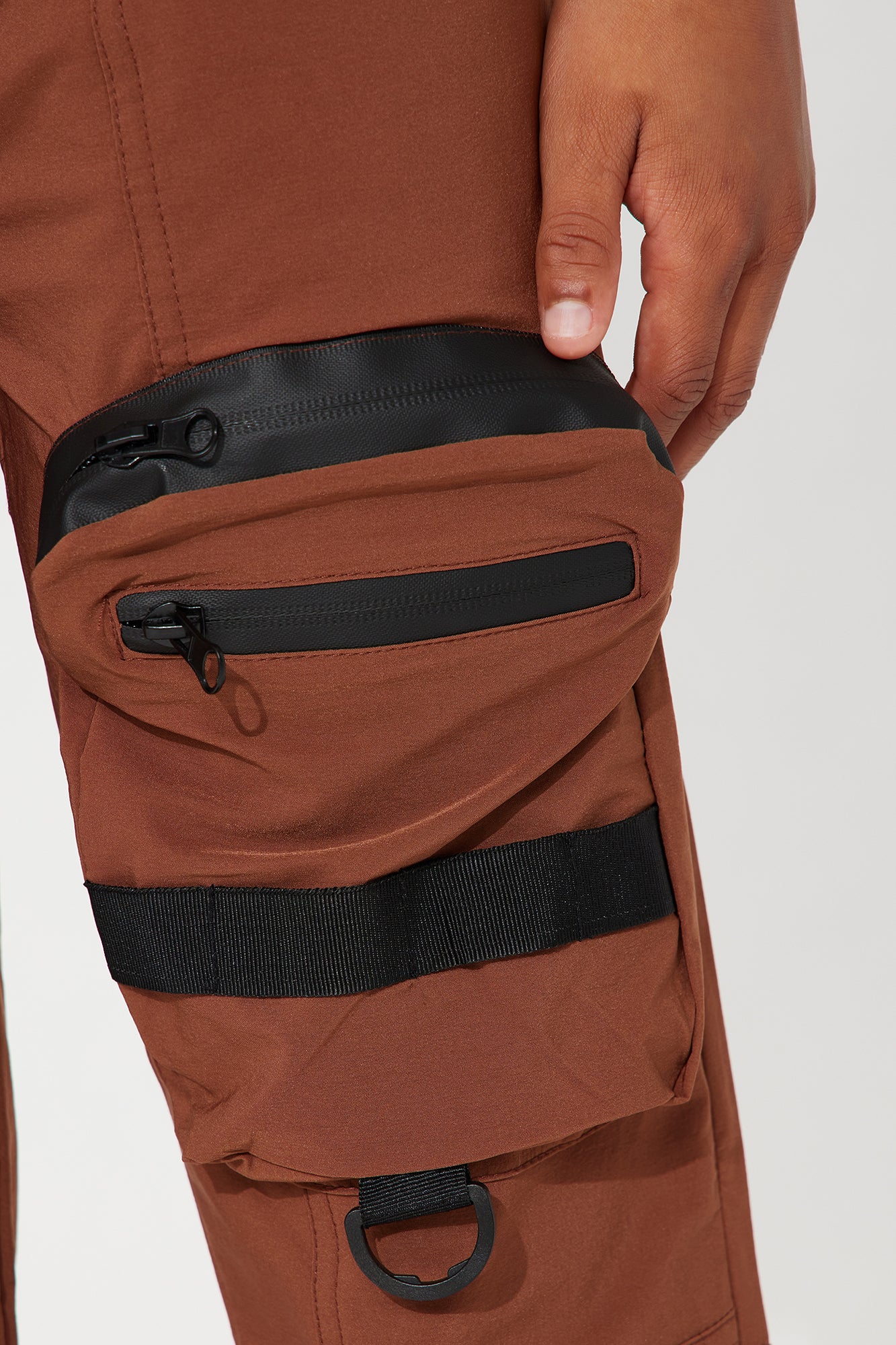 Mini Another Day Nylon Cargo Pants - Brown - Image 3
