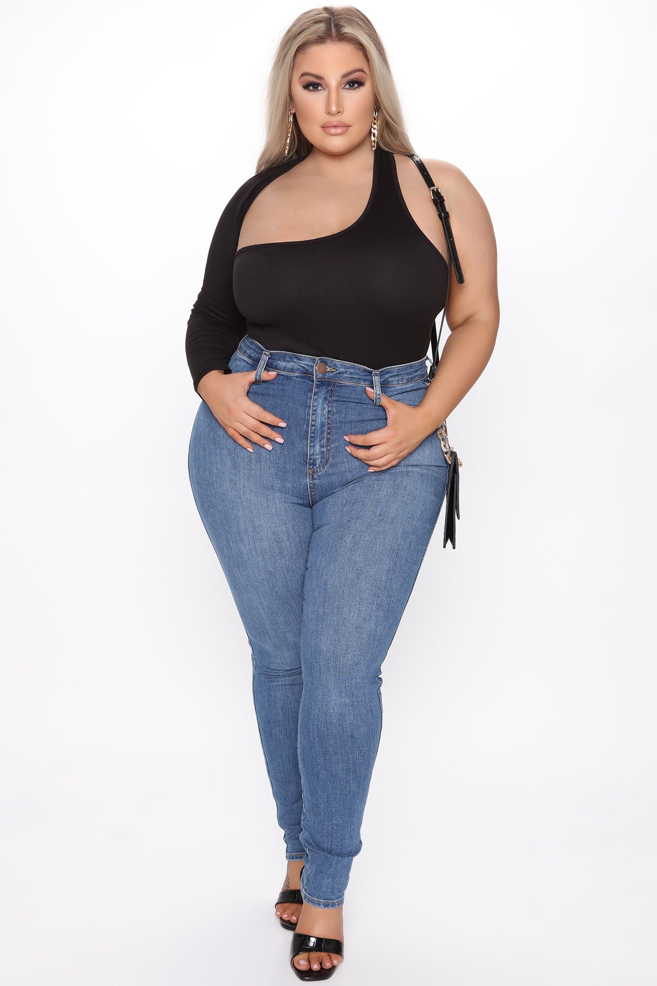 Arms Around Me Bodysuit - Black - Image 9