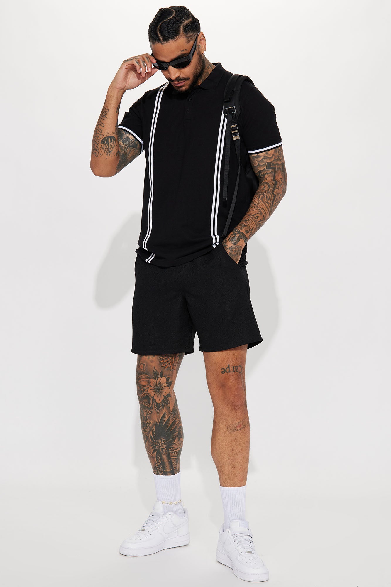 Strikeout Short Sleeve Polo - Black - Image 3