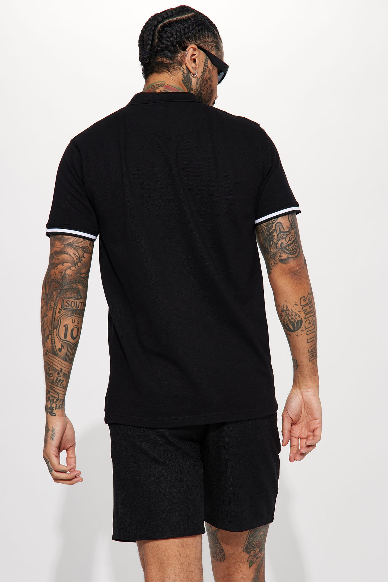Strikeout Short Sleeve Polo - Black - Image 4