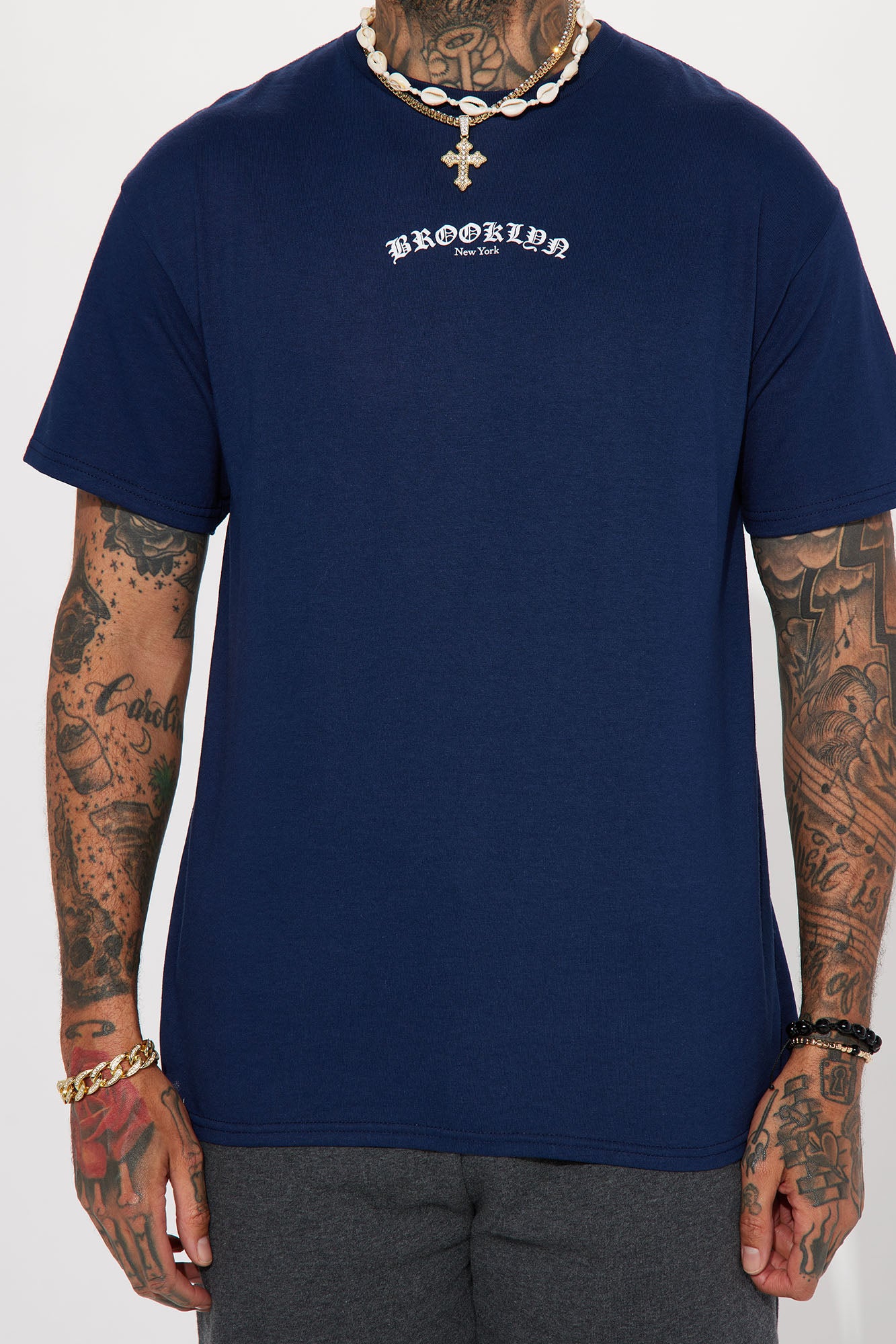 BXNY Short Sleeve Tee - Navy - Image 4