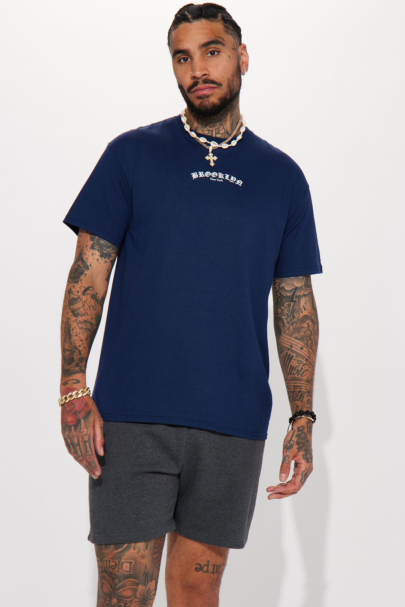 BXNY Short Sleeve Tee - Navy - Image 5