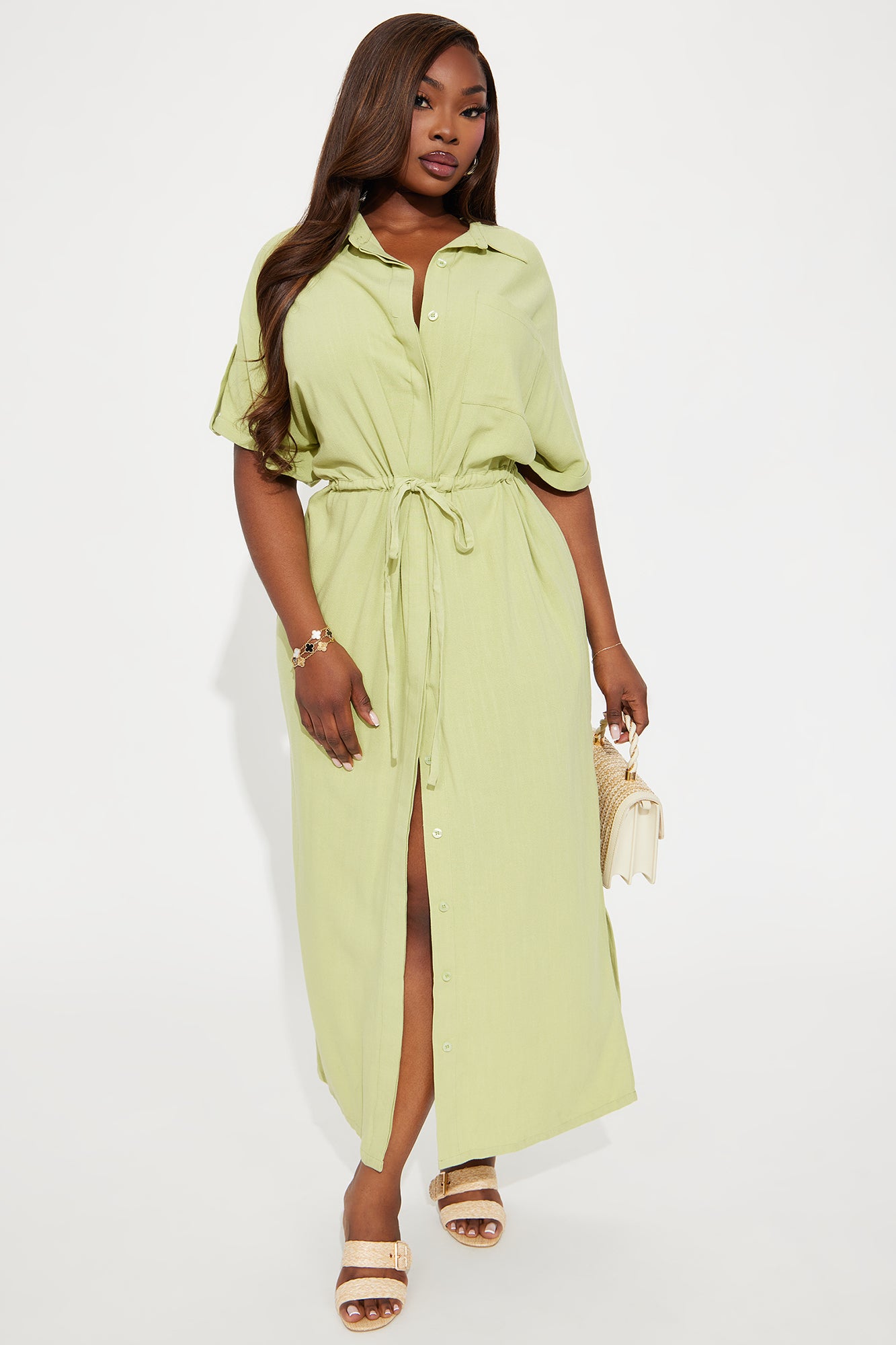 Always On Time Maxi Dress - Green - Image 4