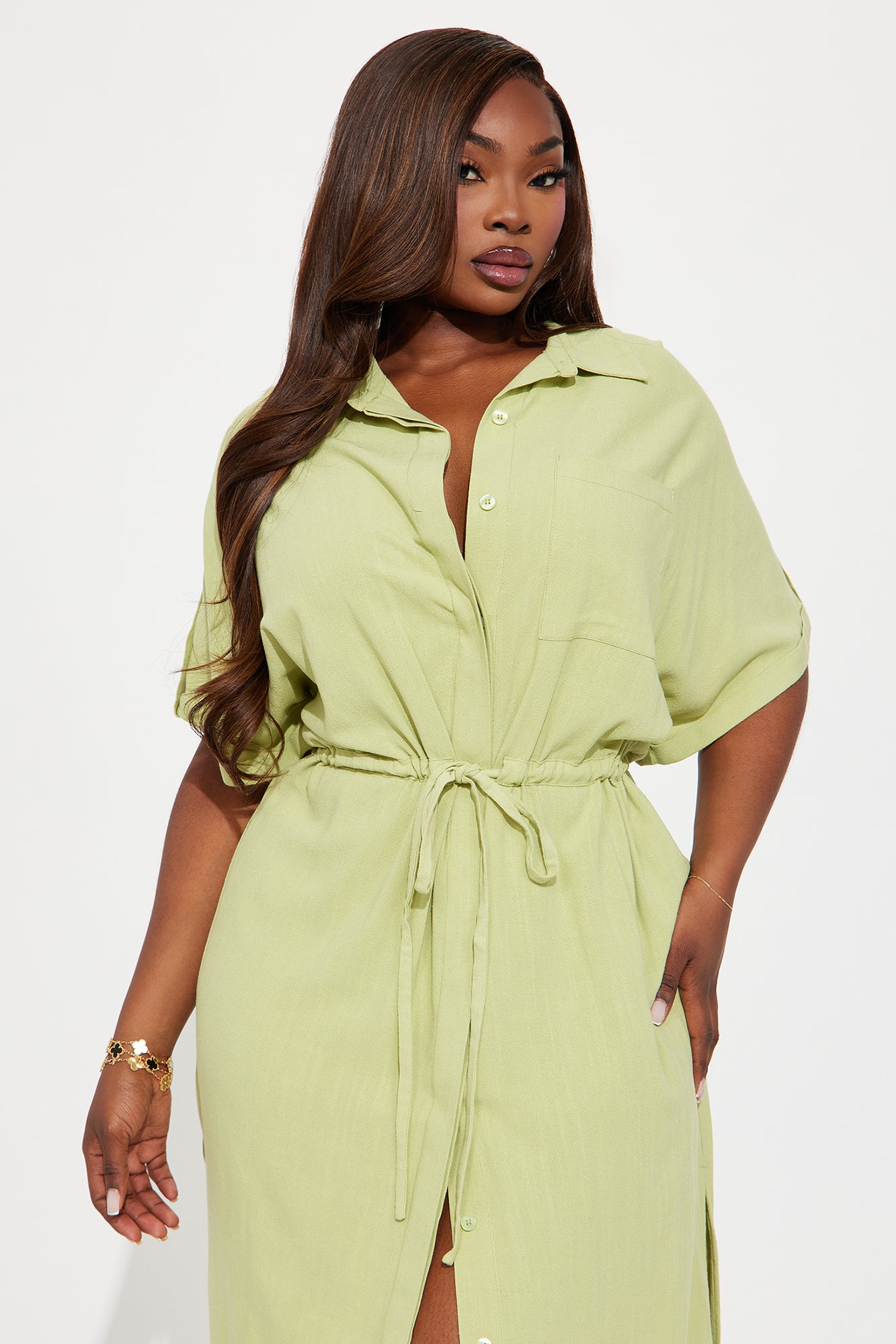 Always On Time Maxi Dress - Green - Image 5