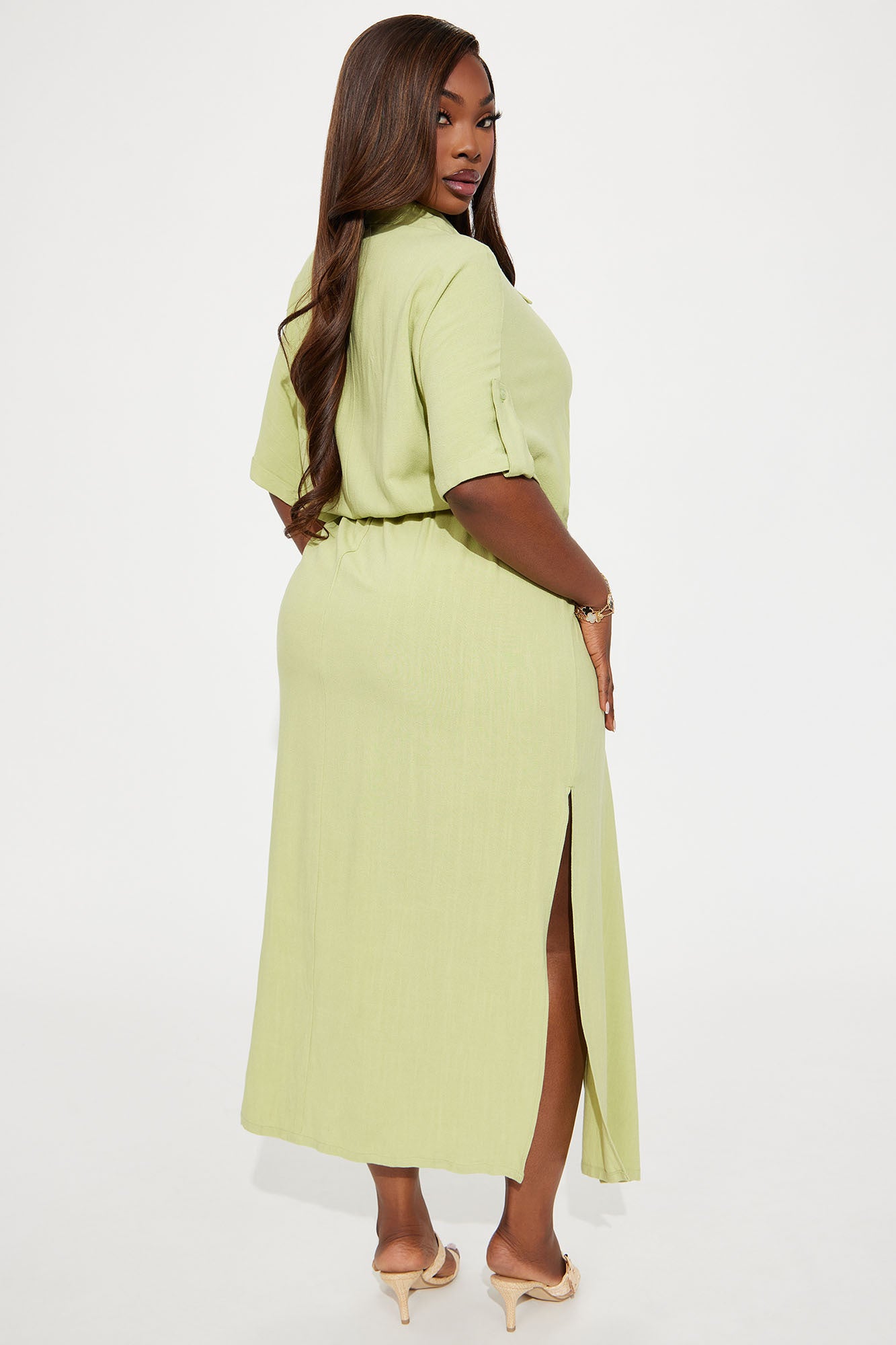 Always On Time Maxi Dress - Green - Image 6