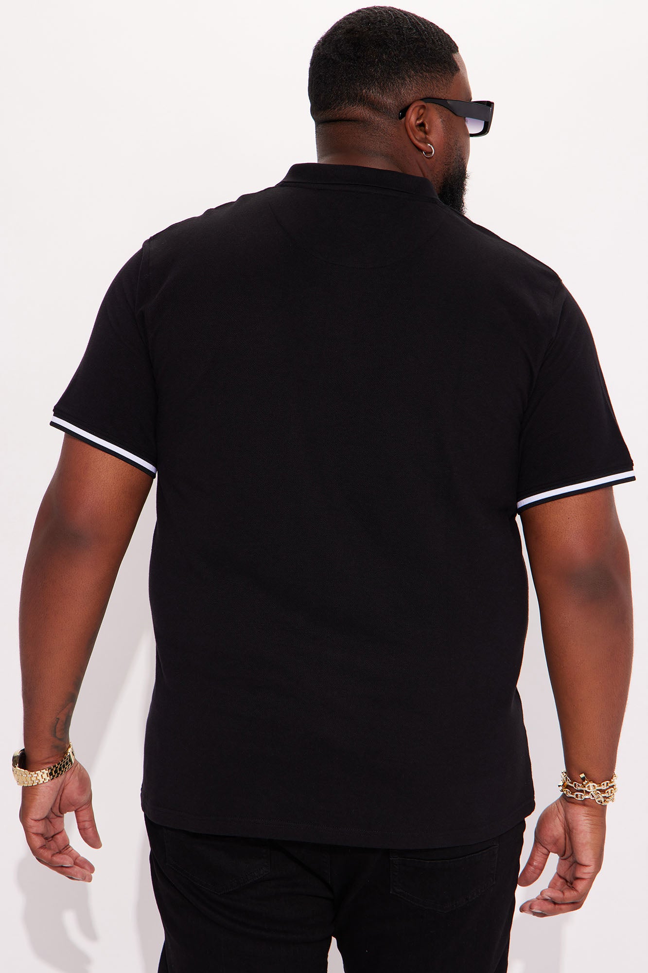 Strikeout Short Sleeve Polo - Black - Image 6