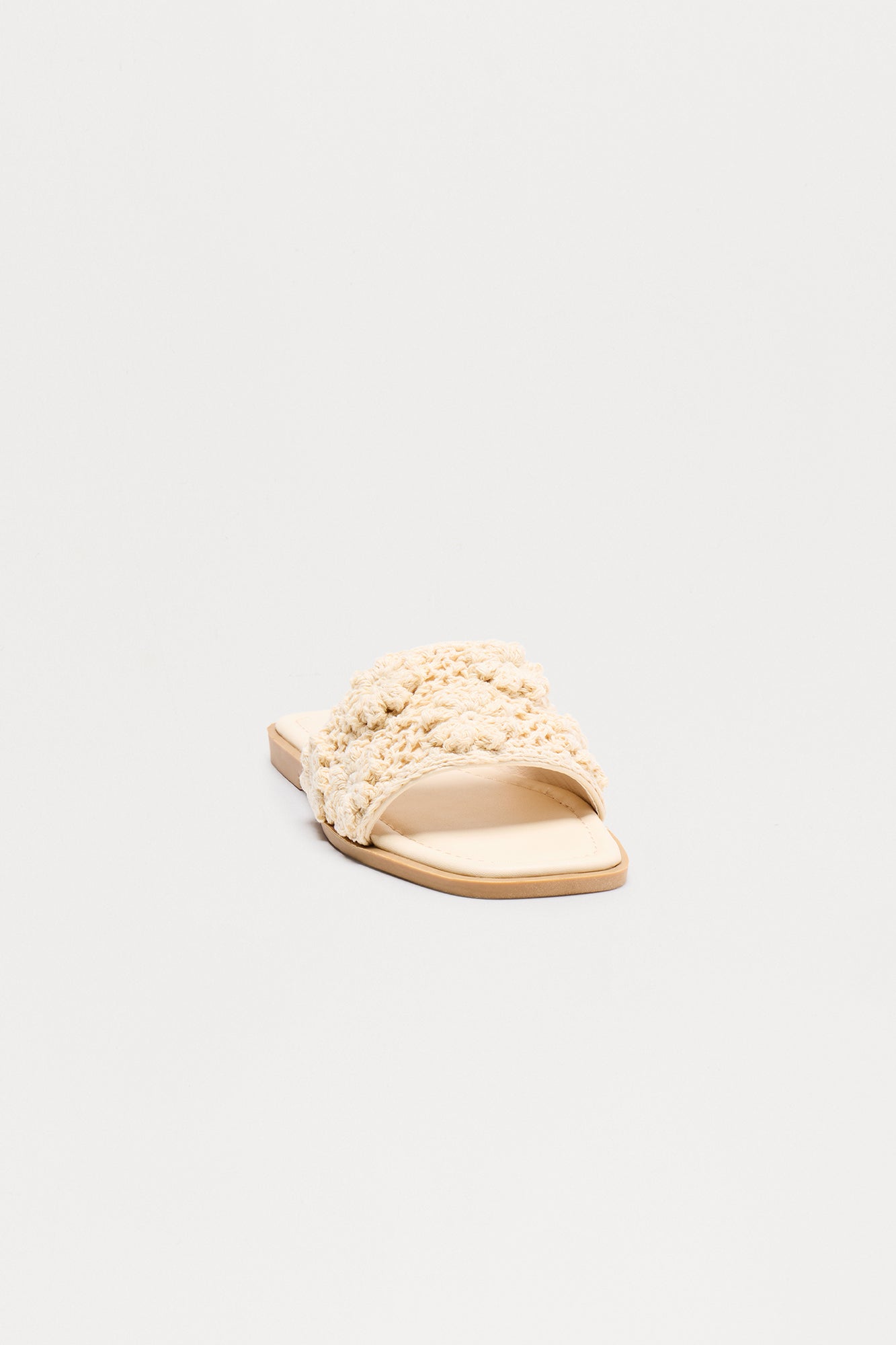 Aries Crochet Sandals - Beige - Image 3