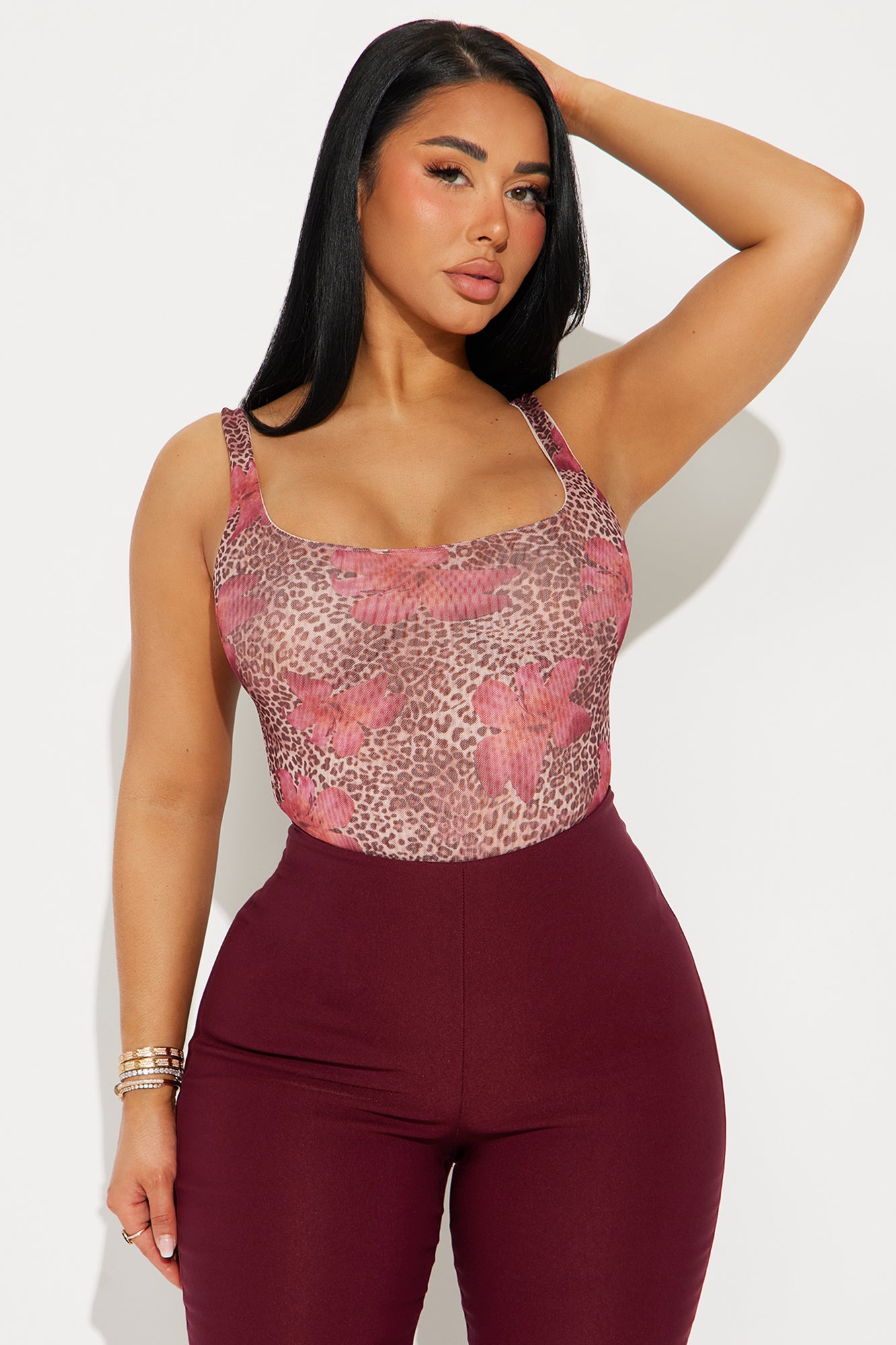 Ferocious Nights Leopard  Mesh Bodysuit - Leopard - Image 3