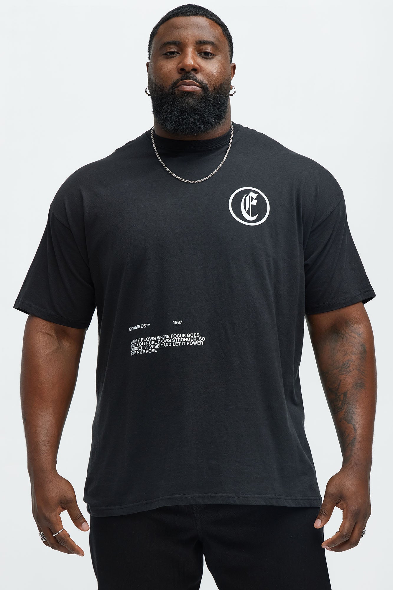 Vibes On Lock Short Sleeve Tee - Black - Image 6
