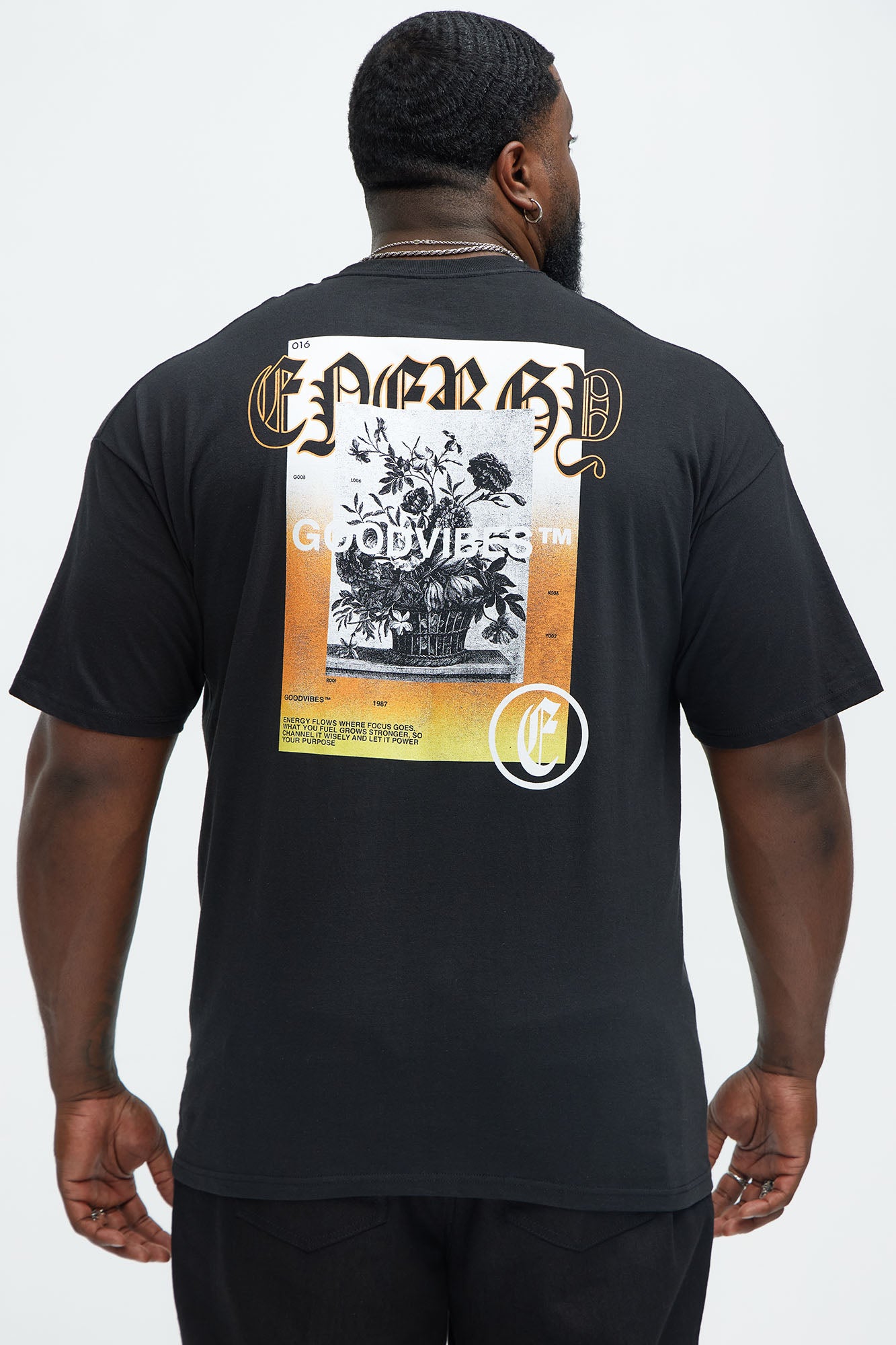 Vibes On Lock Short Sleeve Tee - Black - Image 5