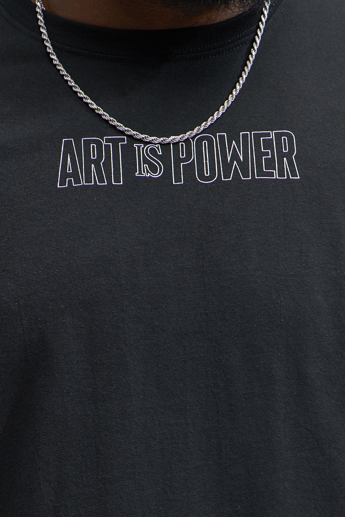 Art Is Power Short Sleeve Tee - Black - Image 9