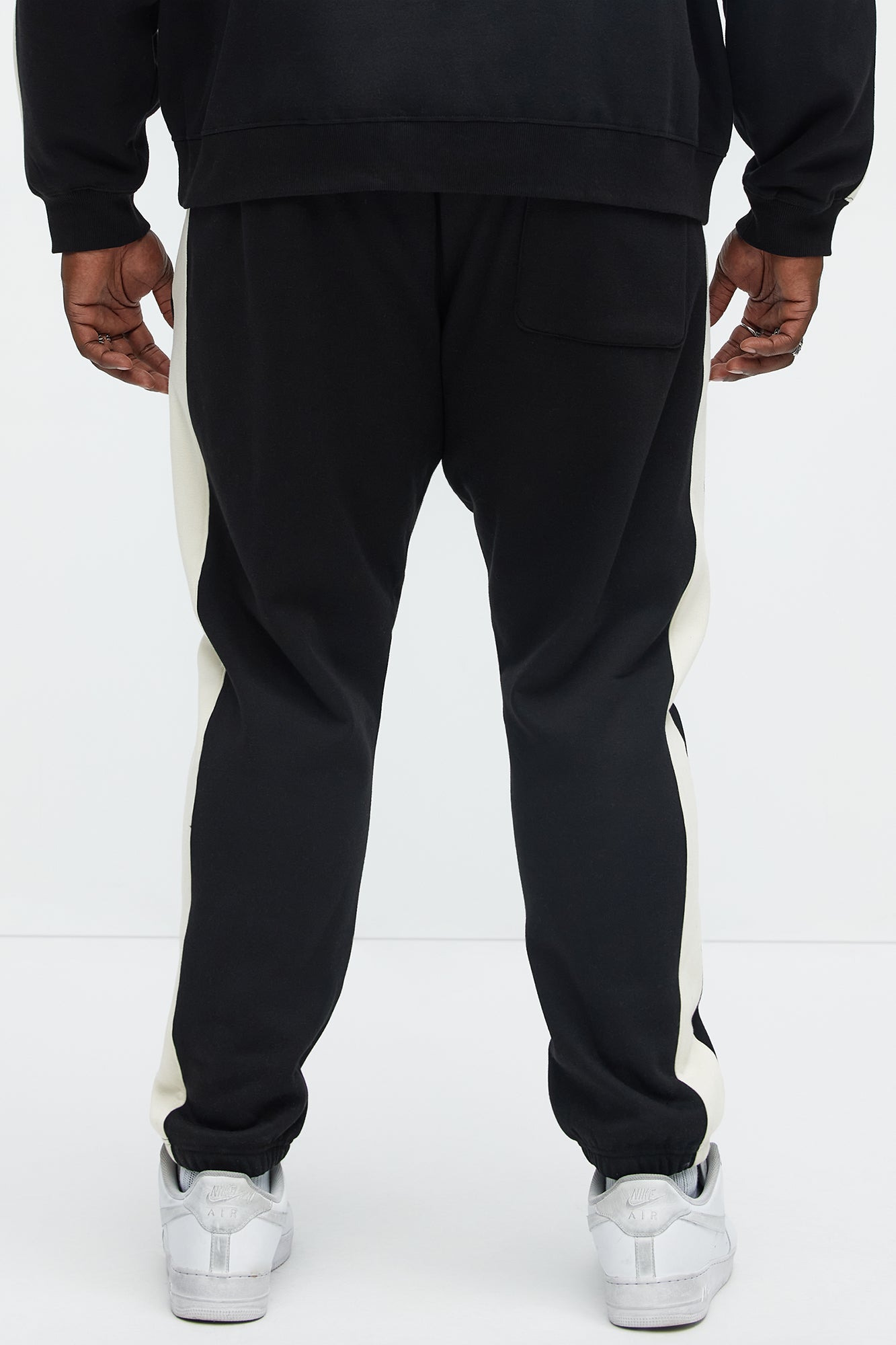 Tyson Heavyweight Striped Jogger - Black - Image 10