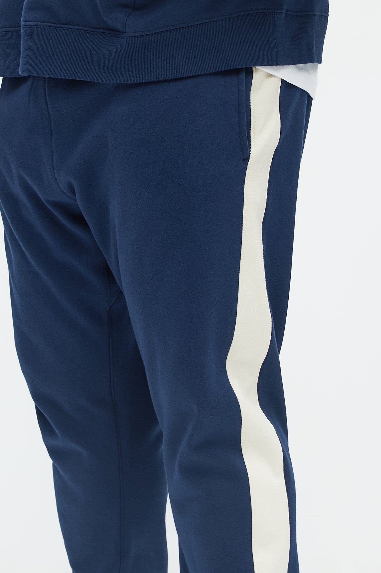 Tyson Heavyweight Striped Jogger - Navy - Image 8